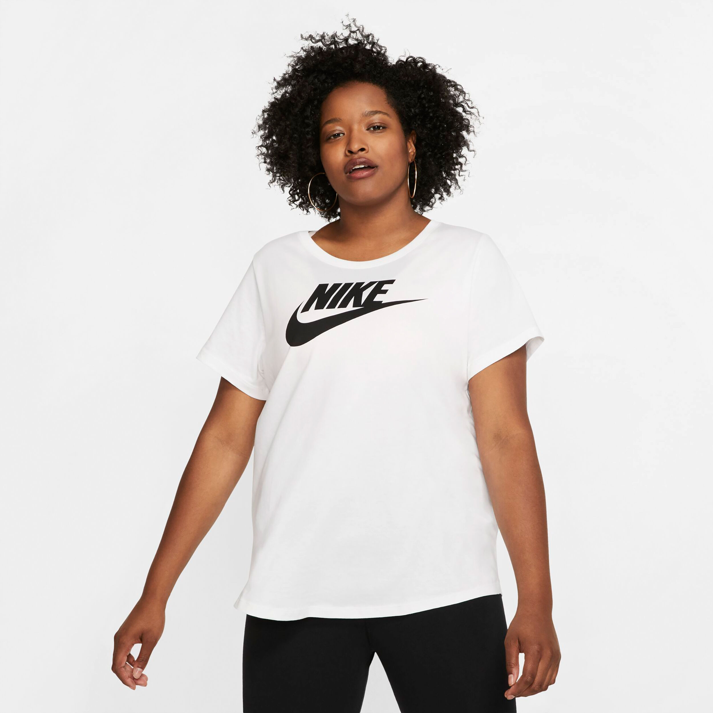 Sportswear Essential Futura Plus Size T Shirt Women White Black