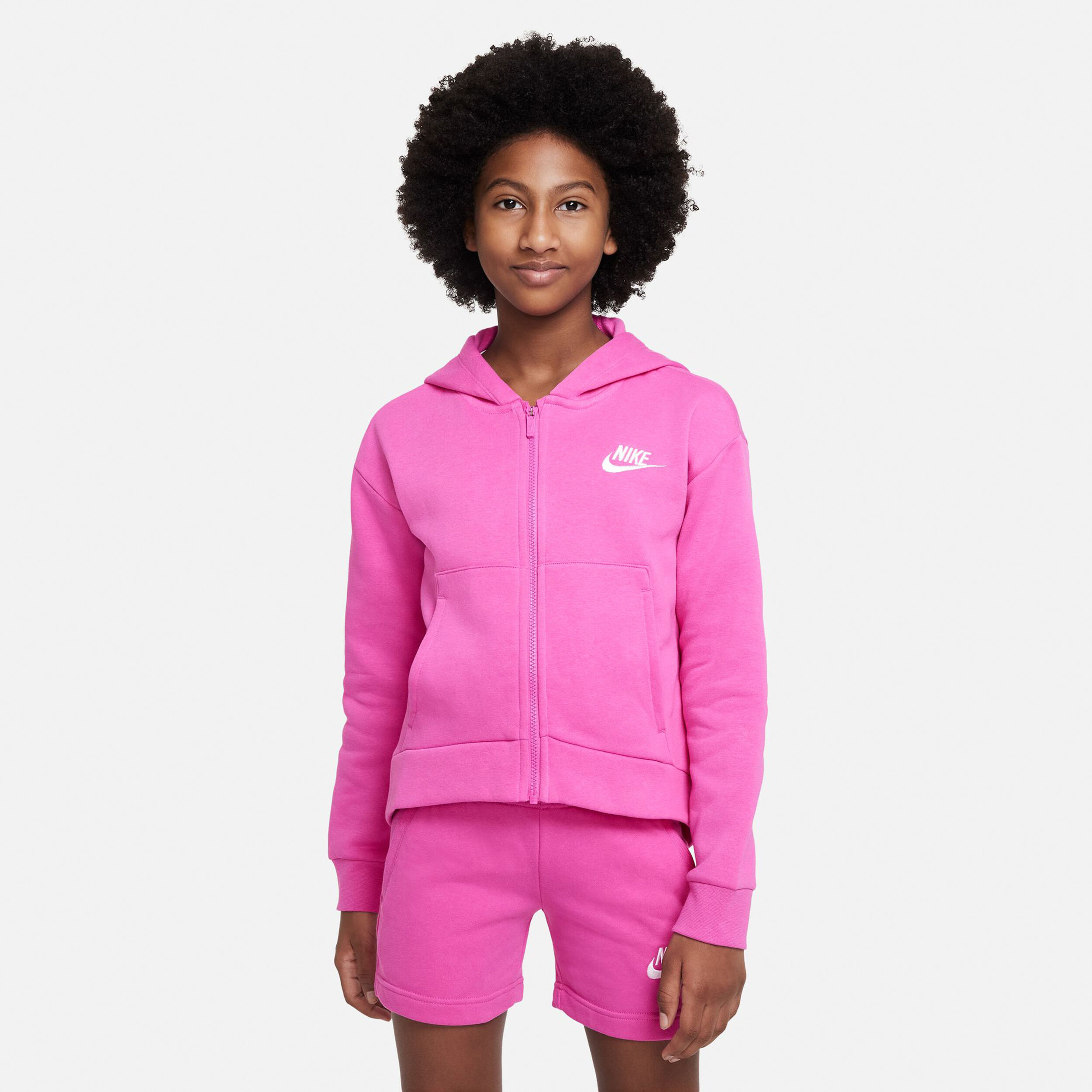 Sportswear Club Fleece Training Jacket Girls Pink
