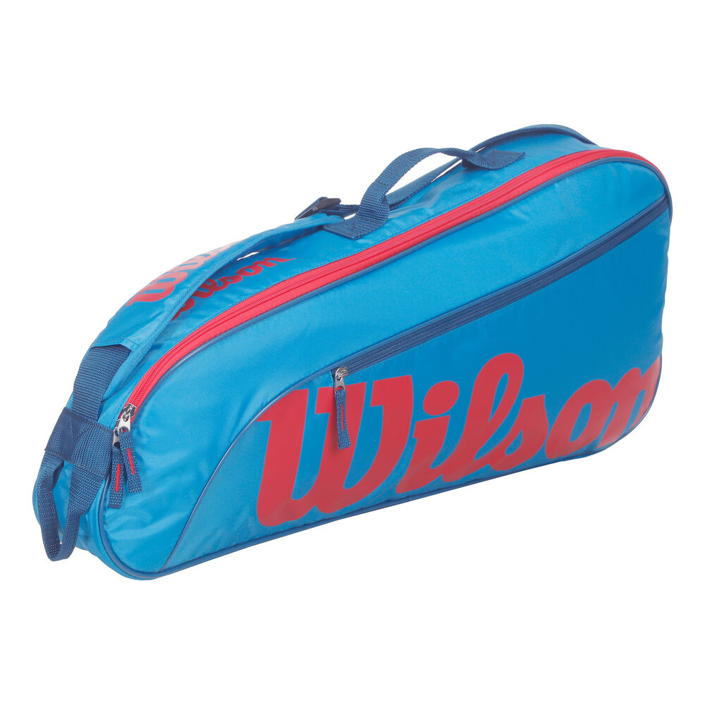 Wilson Junior Racket Bag 3 Pack-Blue,Orange blue