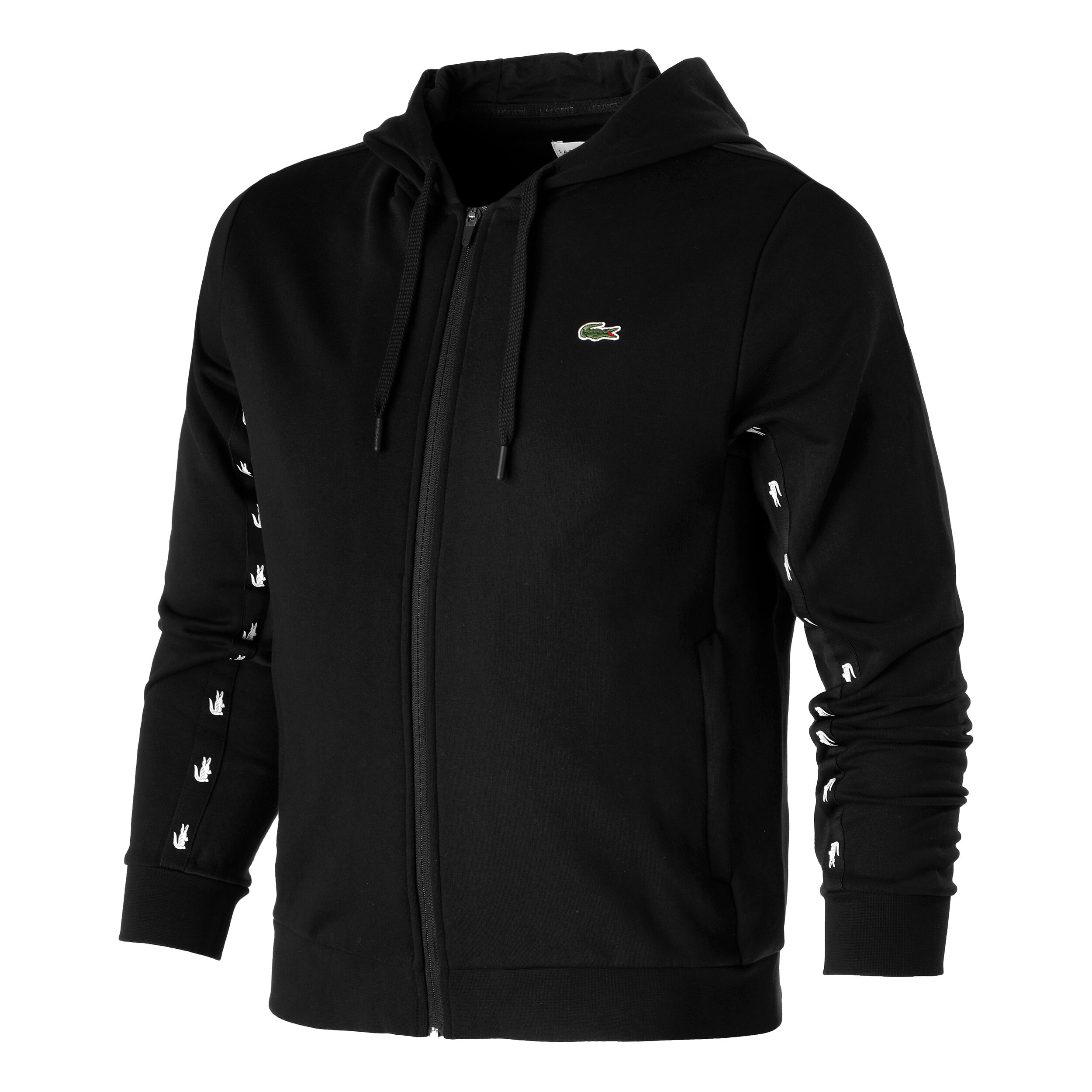 online Tennis Point buy Lacoste Zip Hoodie Men Black White