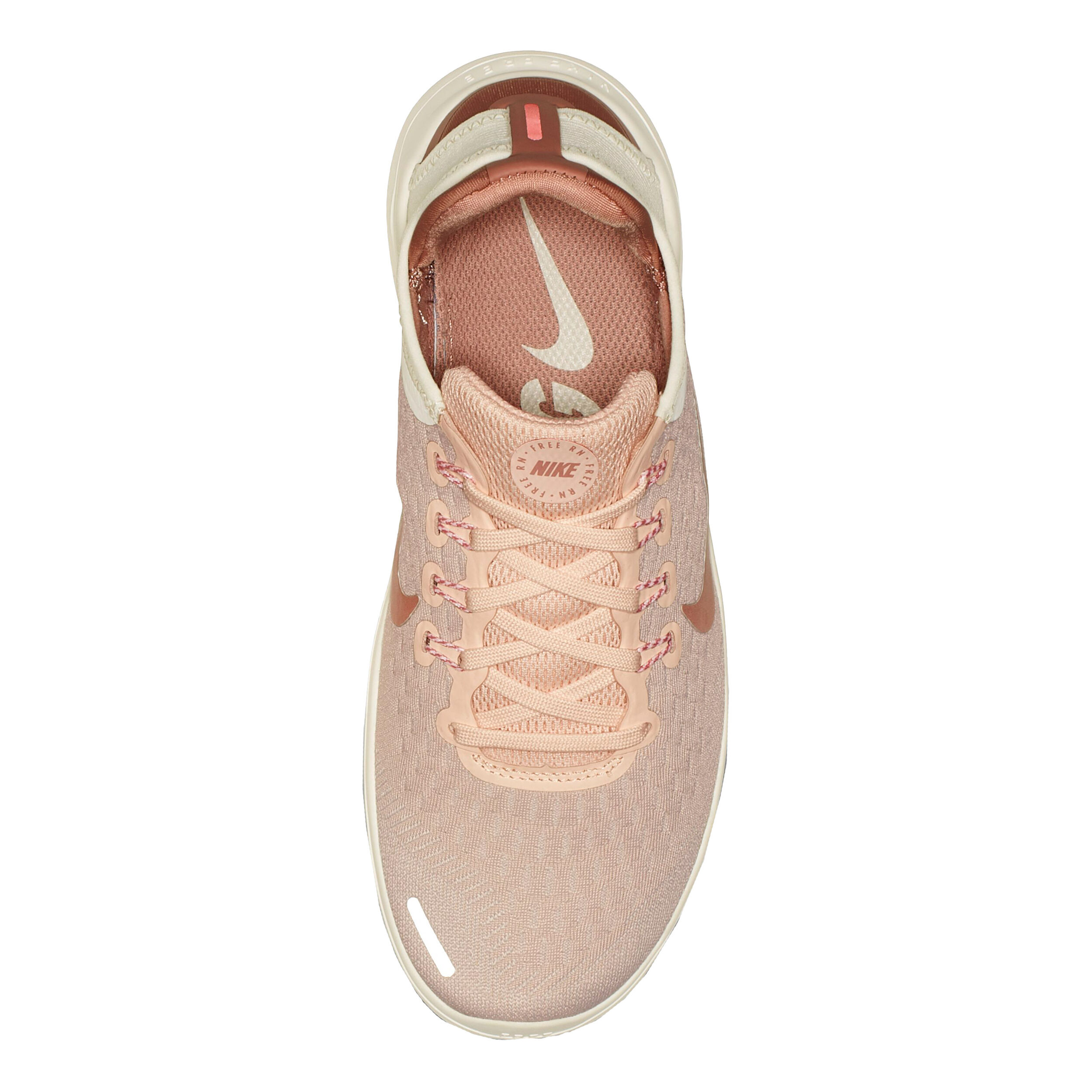 Nike free run flyknit rose outlet