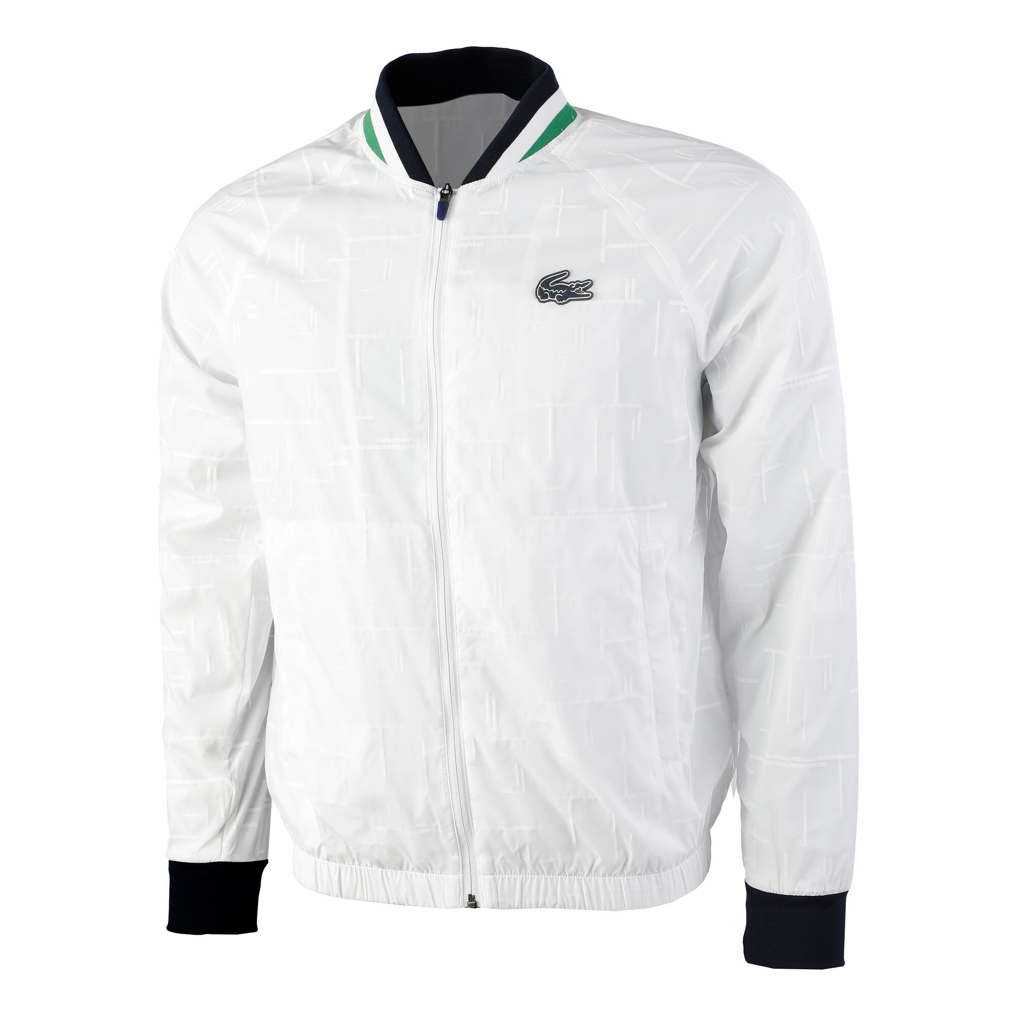 Buy Lacoste Medvedev Training Jacket Men White, Blue online Tennis