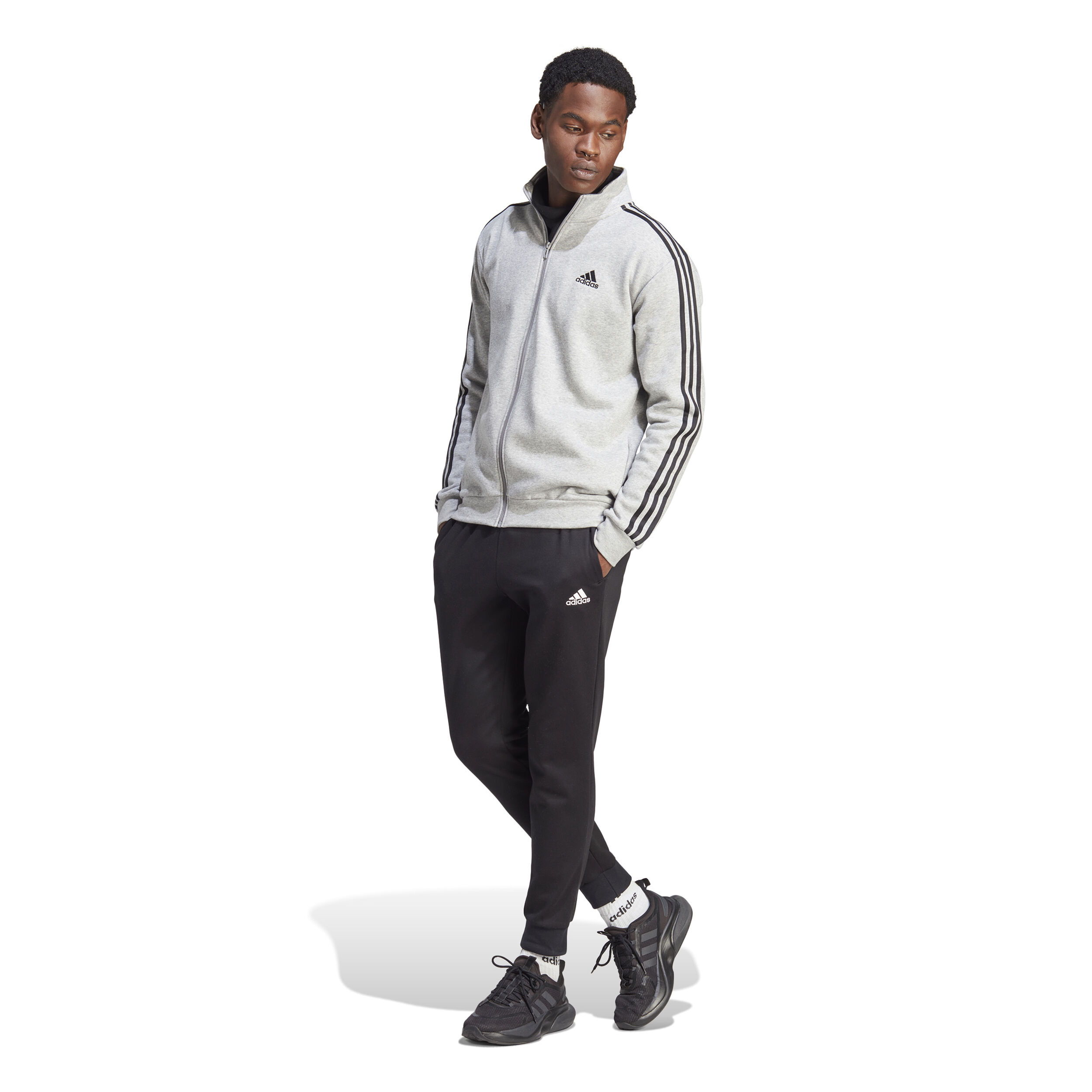 Buy adidas 3Stripes Training Tracksuit Men Lightgrey Black online Tennis Point UK