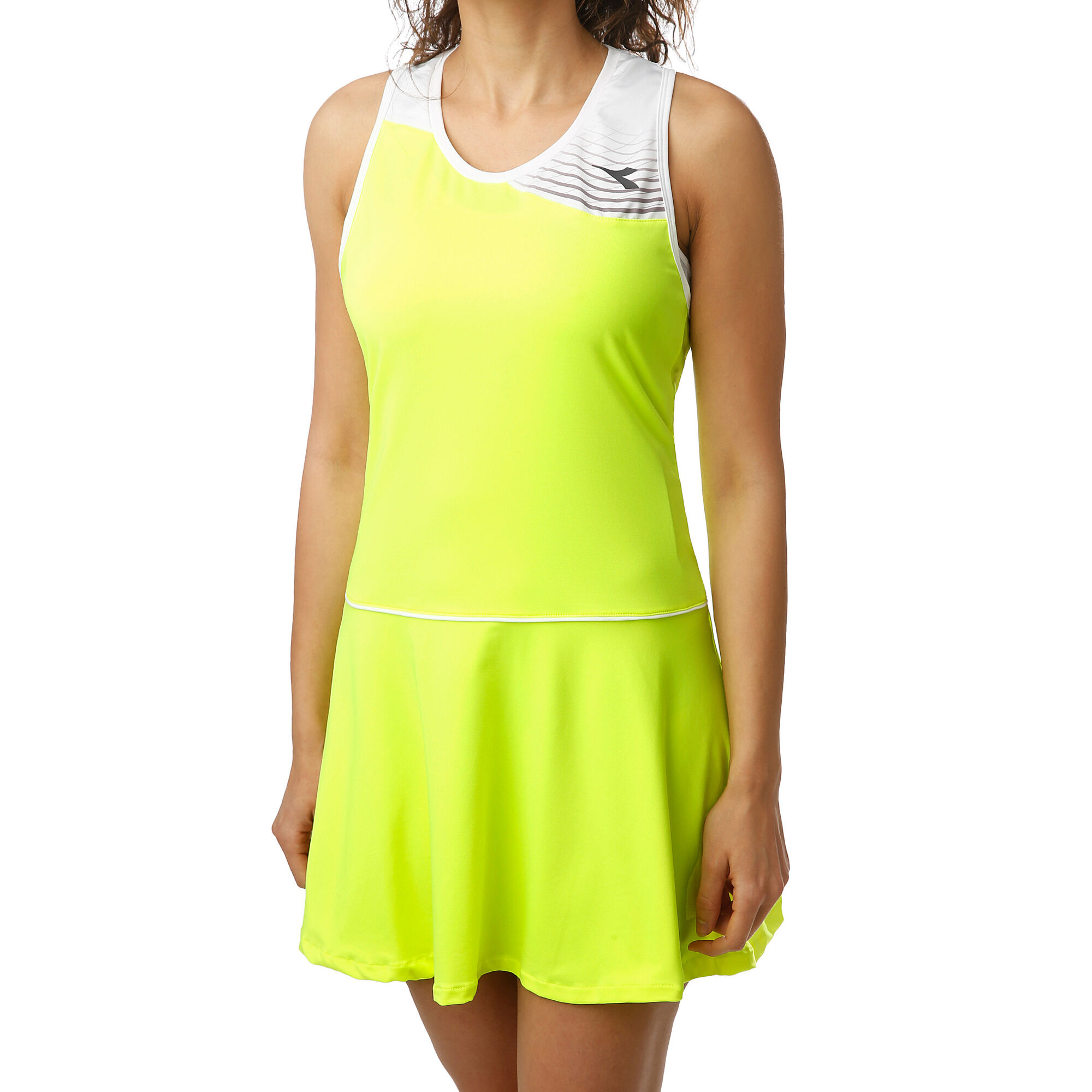 buy Diadora Court Dress Women Neon Yellow, White online TennisPoint