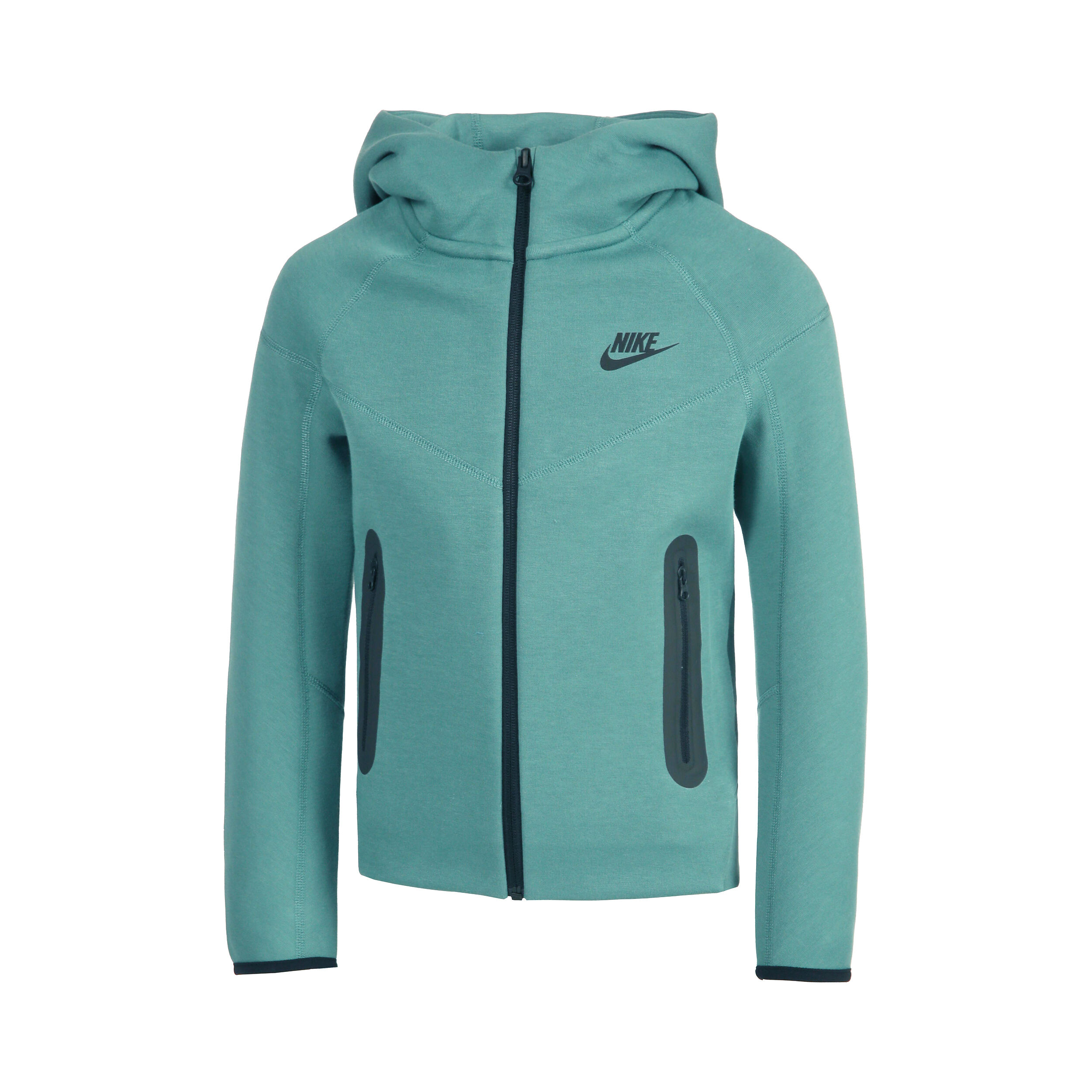 Tech Fleece Full Zip Hoody Boys Dark Green