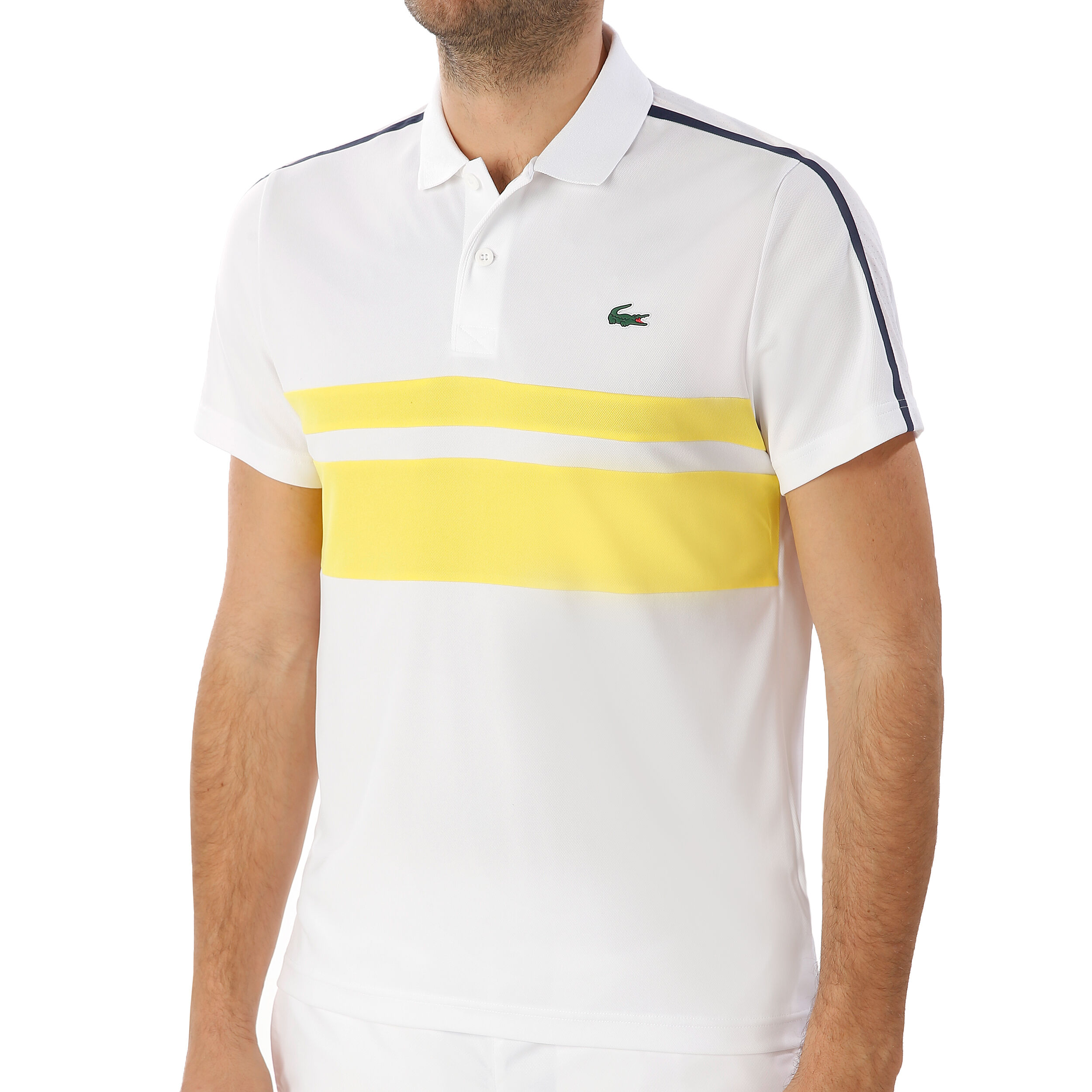 Polo Men White Yellow