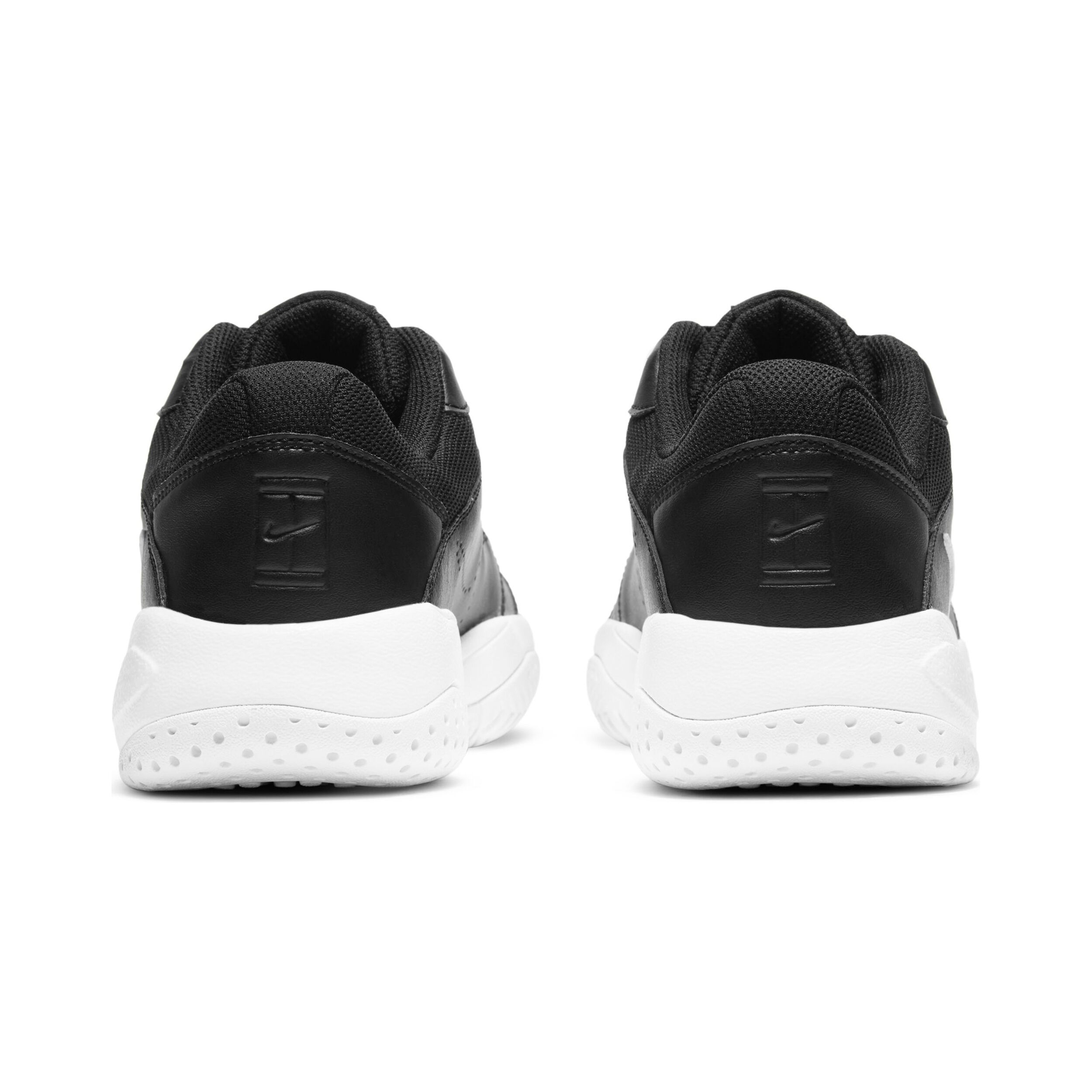 Nike men's court lite 2 tennis shoes black and white top