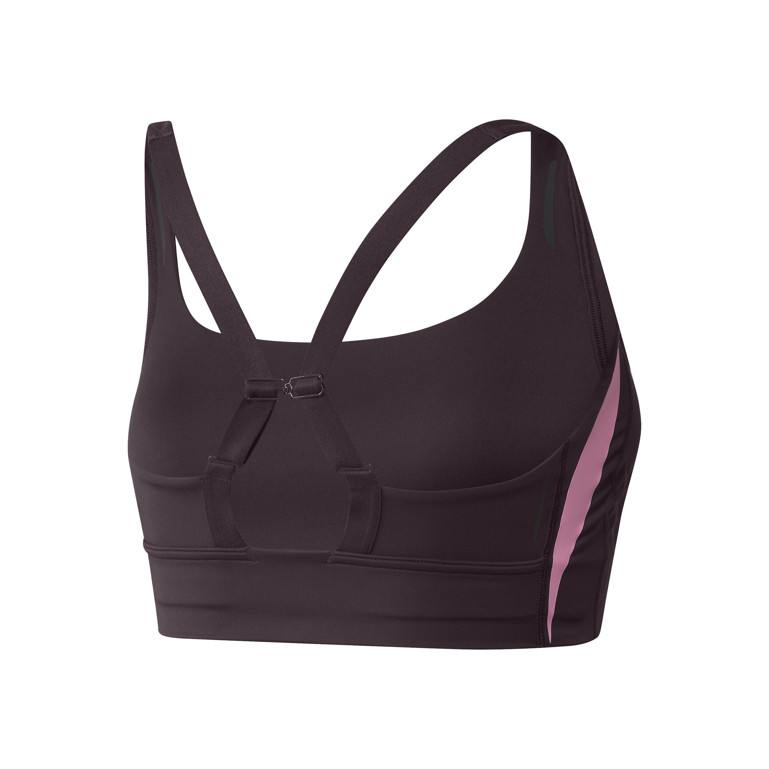 PWI L Medium Support High Intensity Sports Bras Women Black Pink