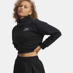 Under Armour Long sleeve Under Armour Rival Fleece Script Halfzip Long sleeve Women-black, white