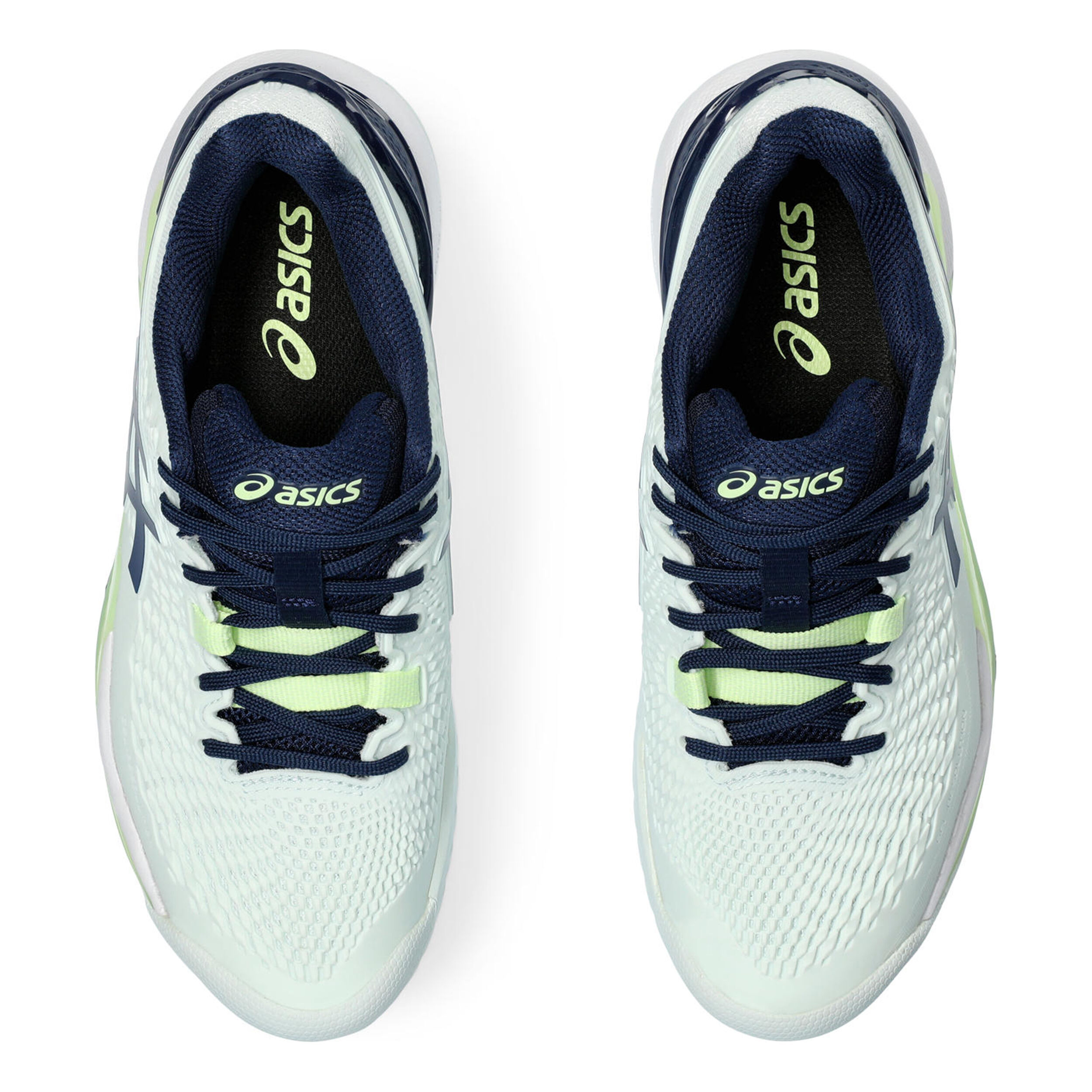 Buy ASICS Gel Resolution 9 All Court Shoe Women Mint Dark Blue online Tennis Point UK