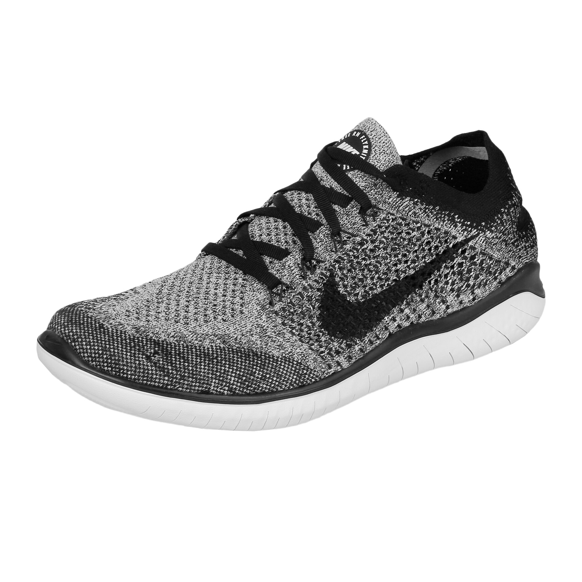 Buy Nike Free Run Flyknit 2018 Fitness Shoe Men White, Black online ...