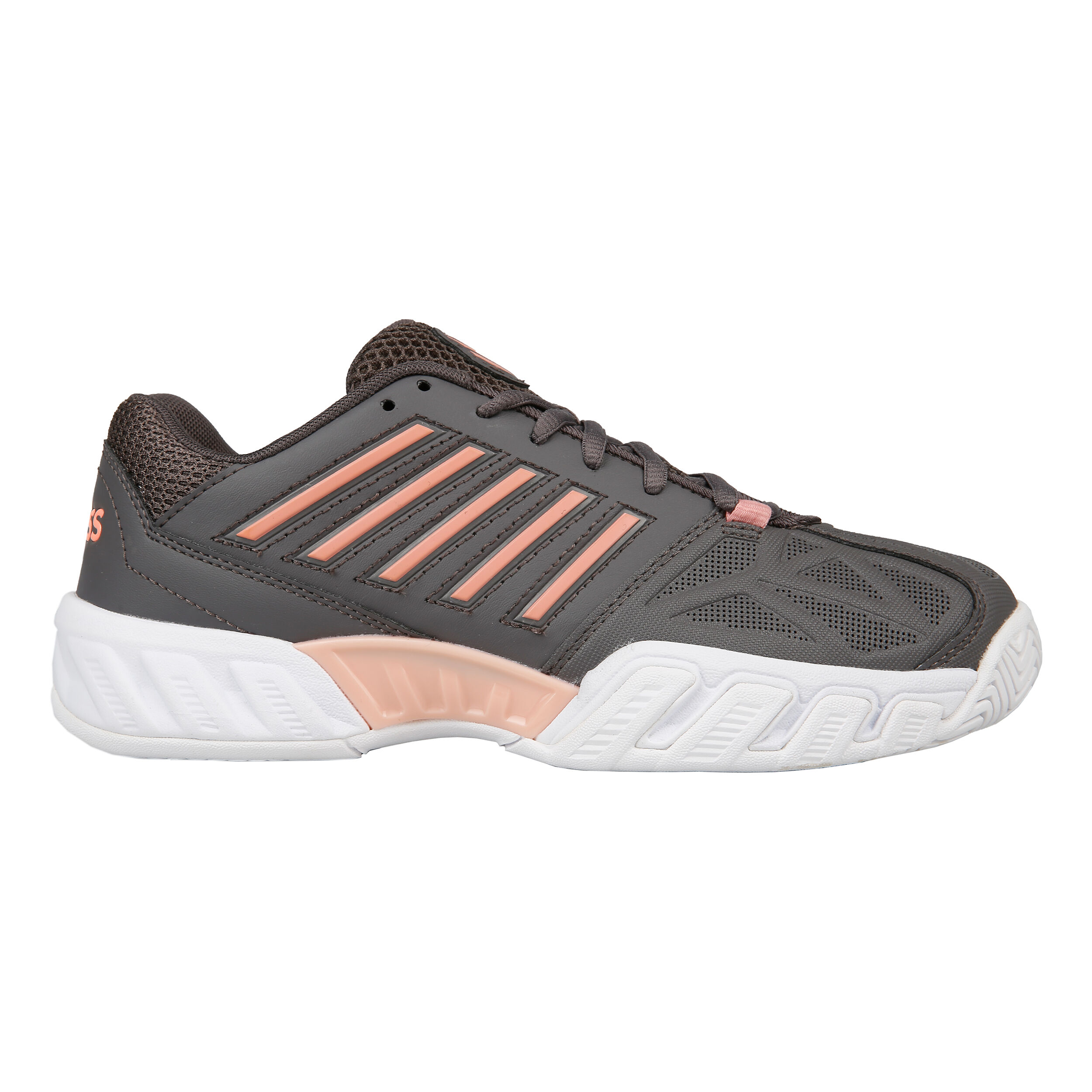 Buy K Swiss Big Shot Light 3 All Court Shoe Women Dark Grey Coral online Tennis Point UK
