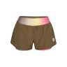 Spectrum 2In1 Printed Shorts Women-Brown,Yellow