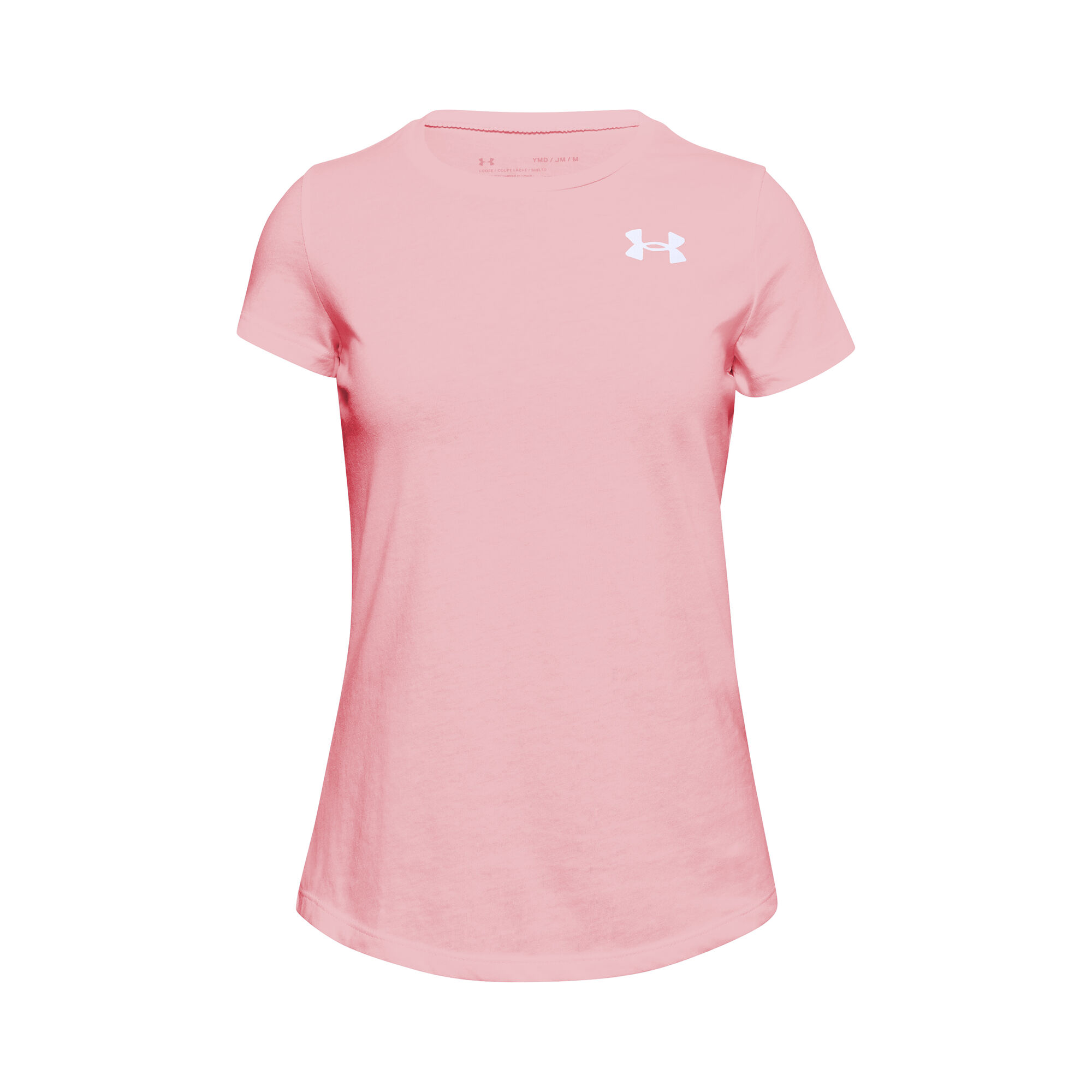 Buy Under Armour Live Crew T-Shirt Girls Pink, White online | Tennis ...