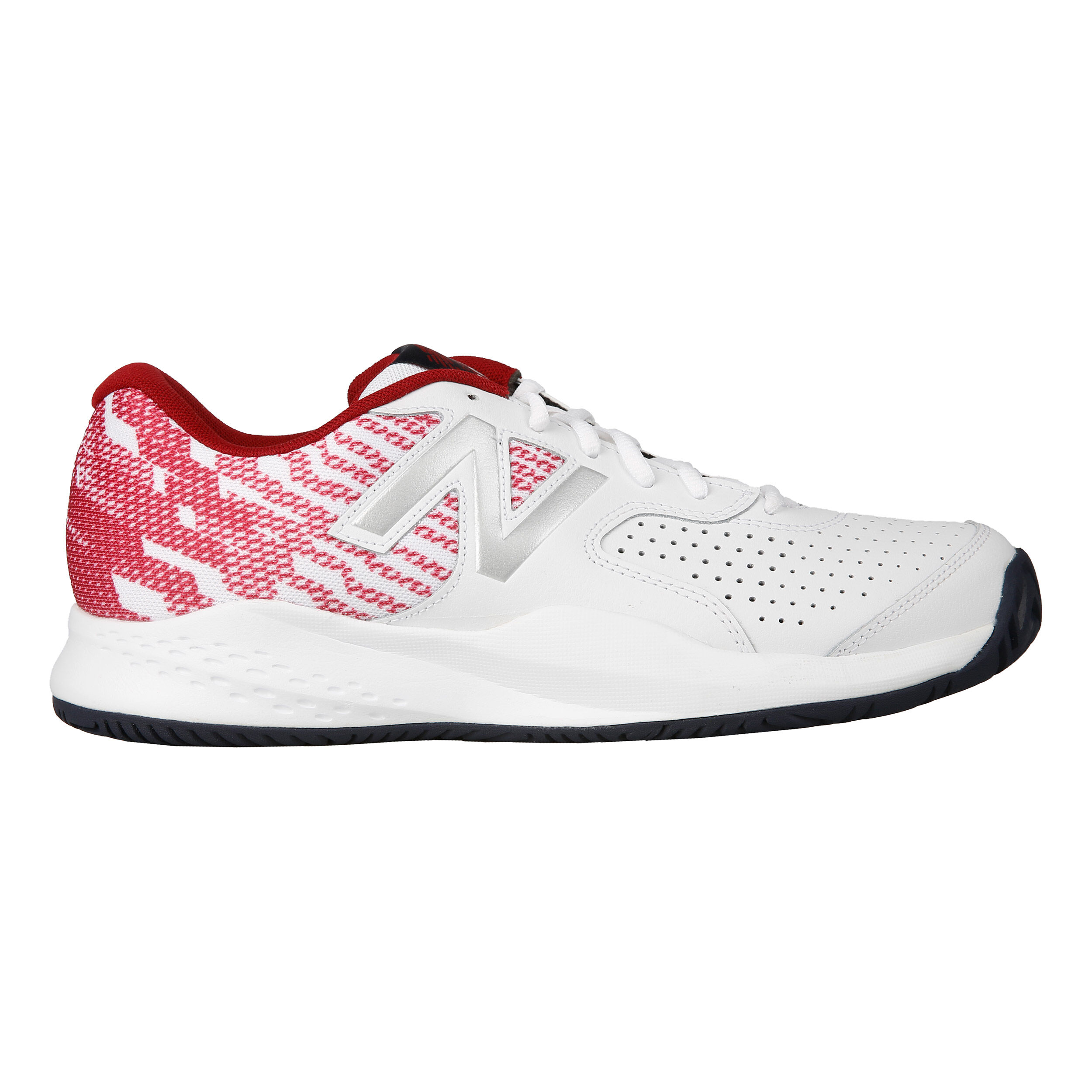Buy New Balance 696 V3 All Court Shoe Men White Red online Tennis Point UK