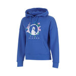 Quiet Please Hoody Quiet Please Crush Flower Logo Hoody Girls-blue, white