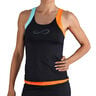 Race Tank Top Women-Black,Orange