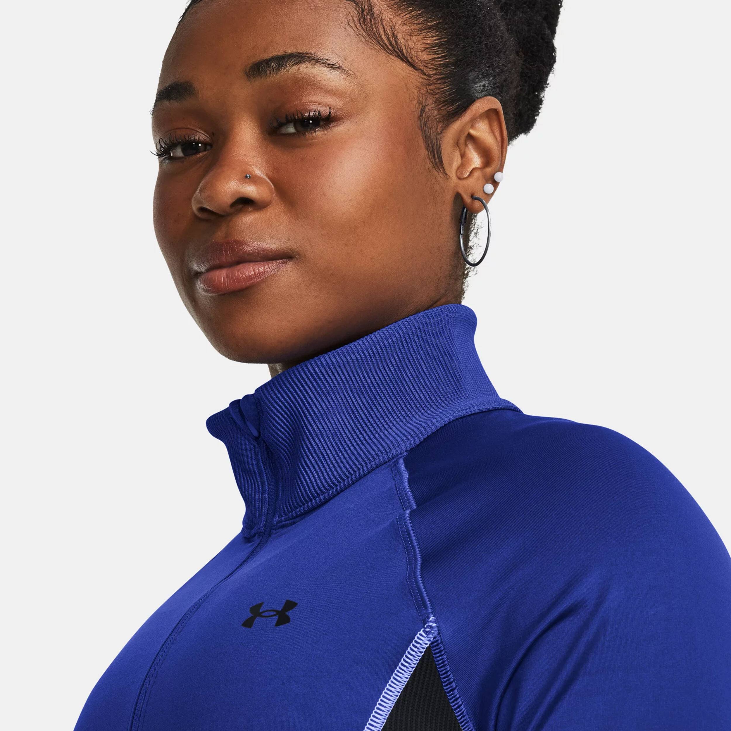 CW Half Zip Long Sleeve Women Blue