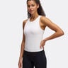 Motion High Neck Tank Top Women-White