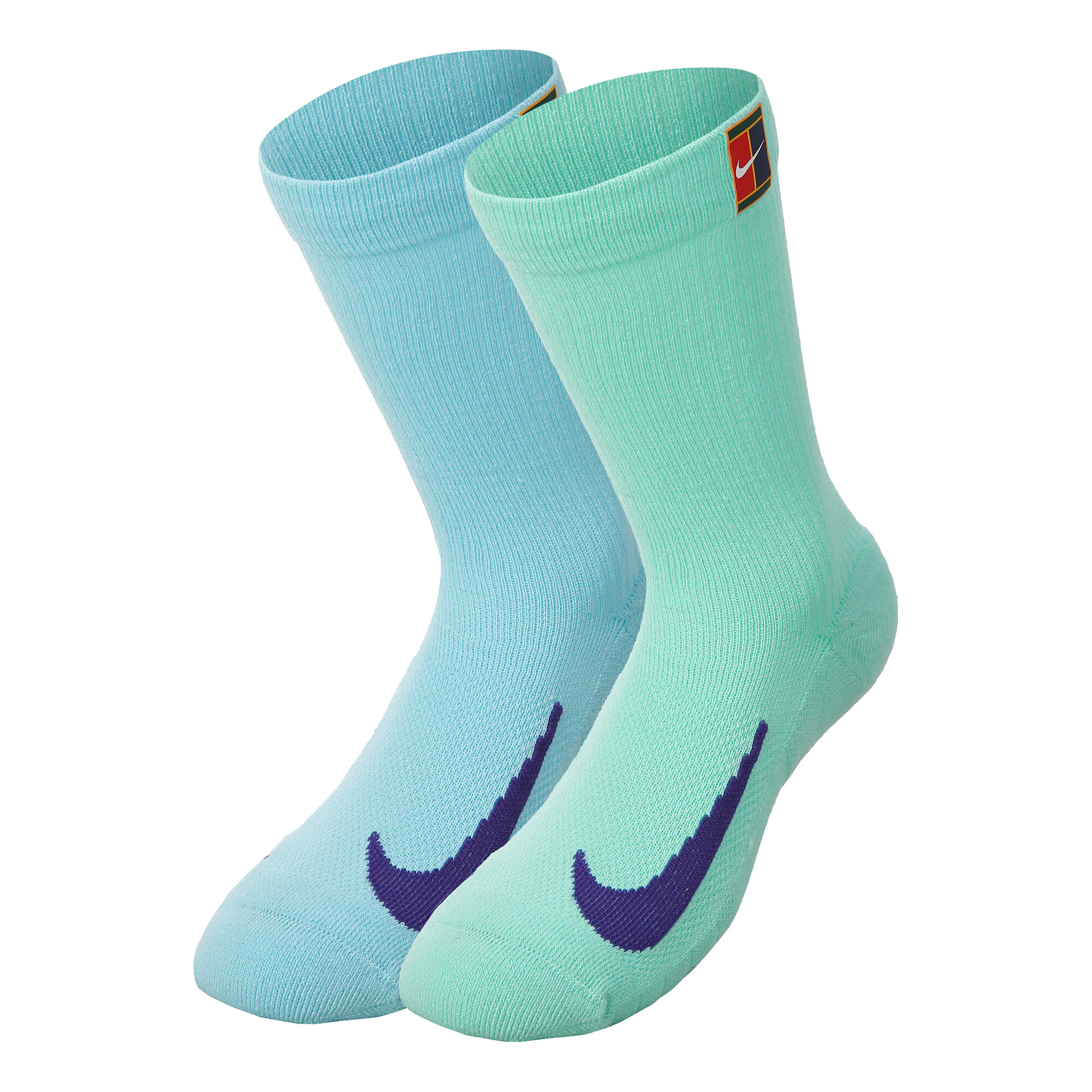 Buy Nike Court Multiplier Cushioned Sports Socks 2 Pack Light Blue