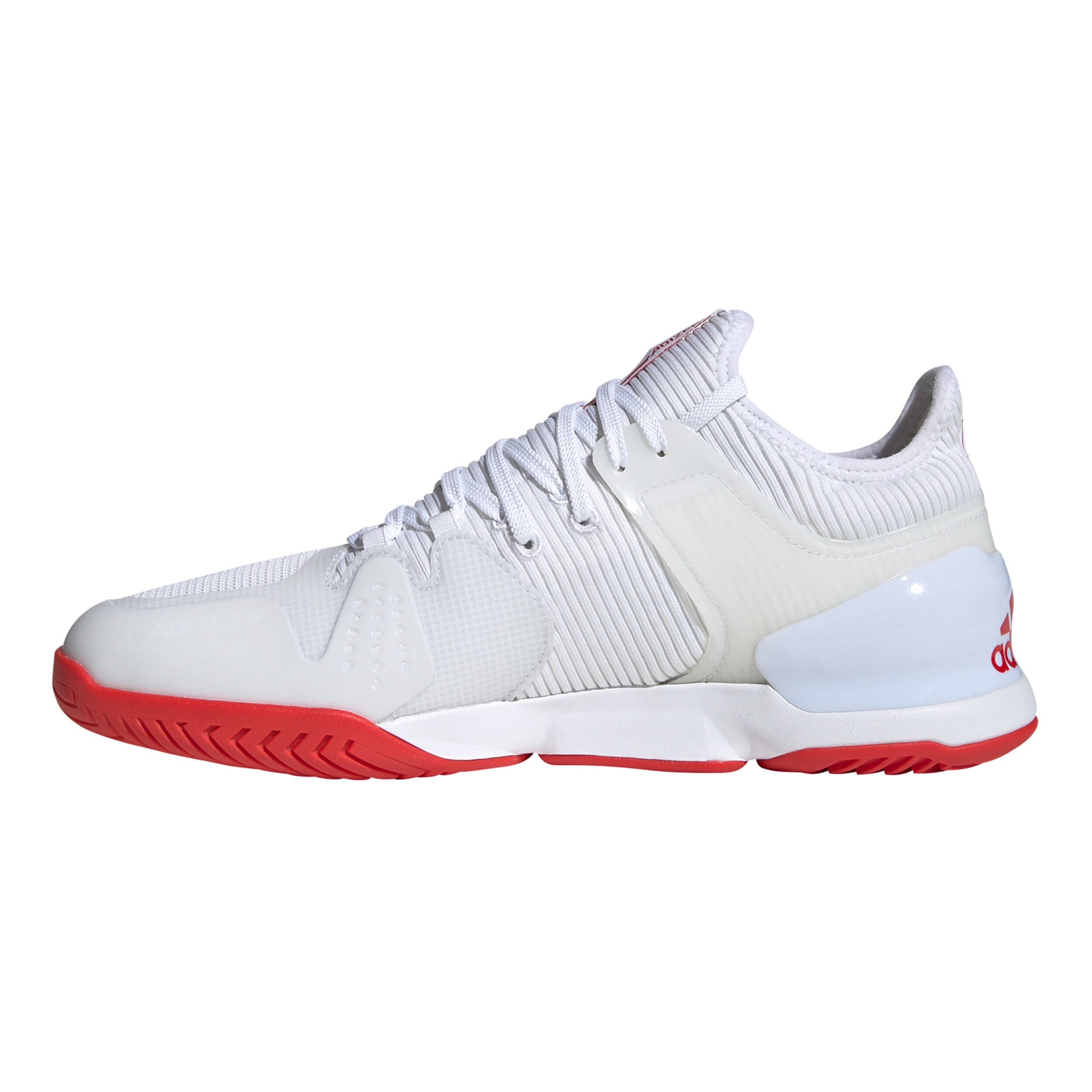 Men's adizero ubersonic 2 tennis hot sale shoes white and active red