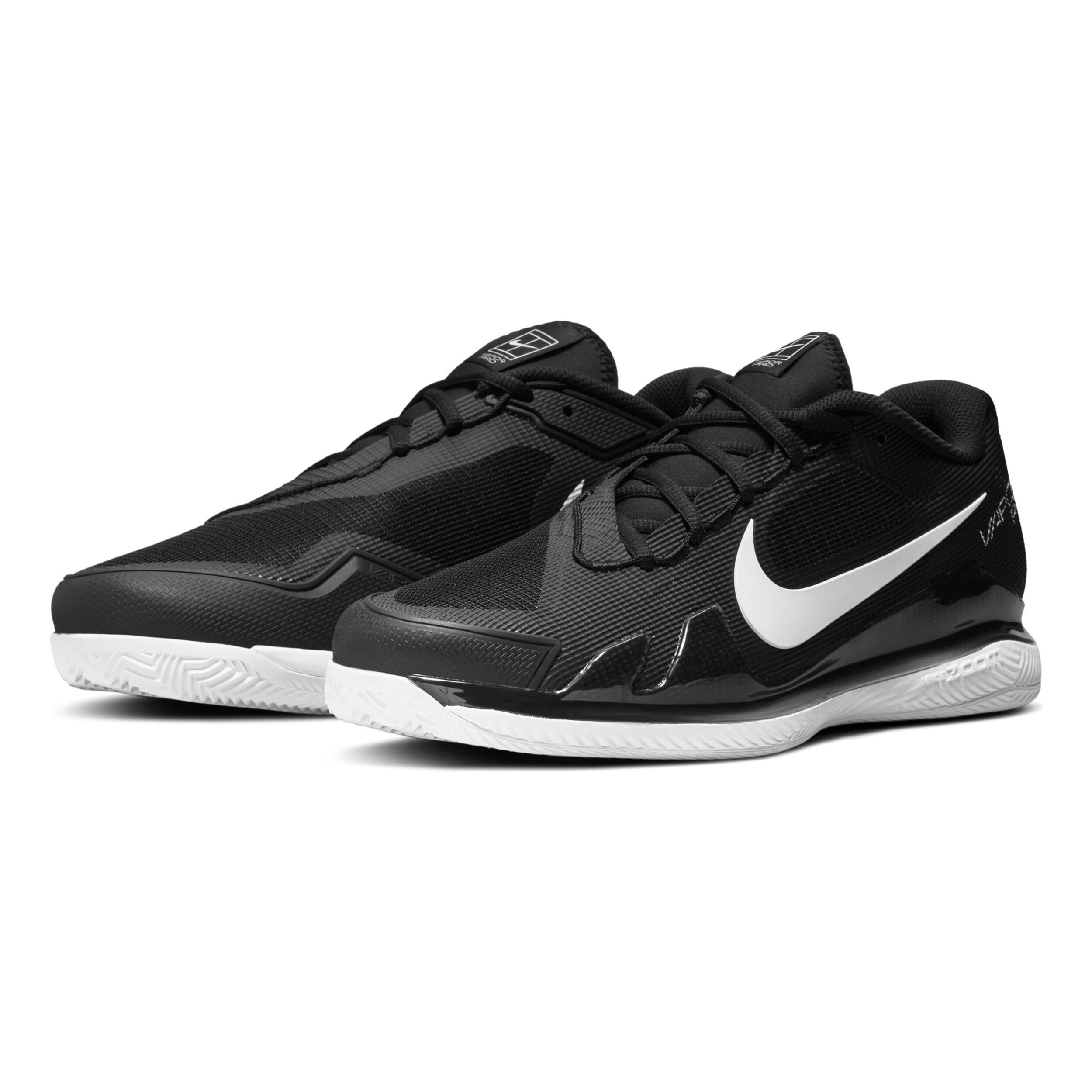 シューズ(男性用) Nike Court Air Zoom Vapor Pro Clay 26cm Nike Court Air Zoom Vapor Pro Clay Court Shoe Men Black, White