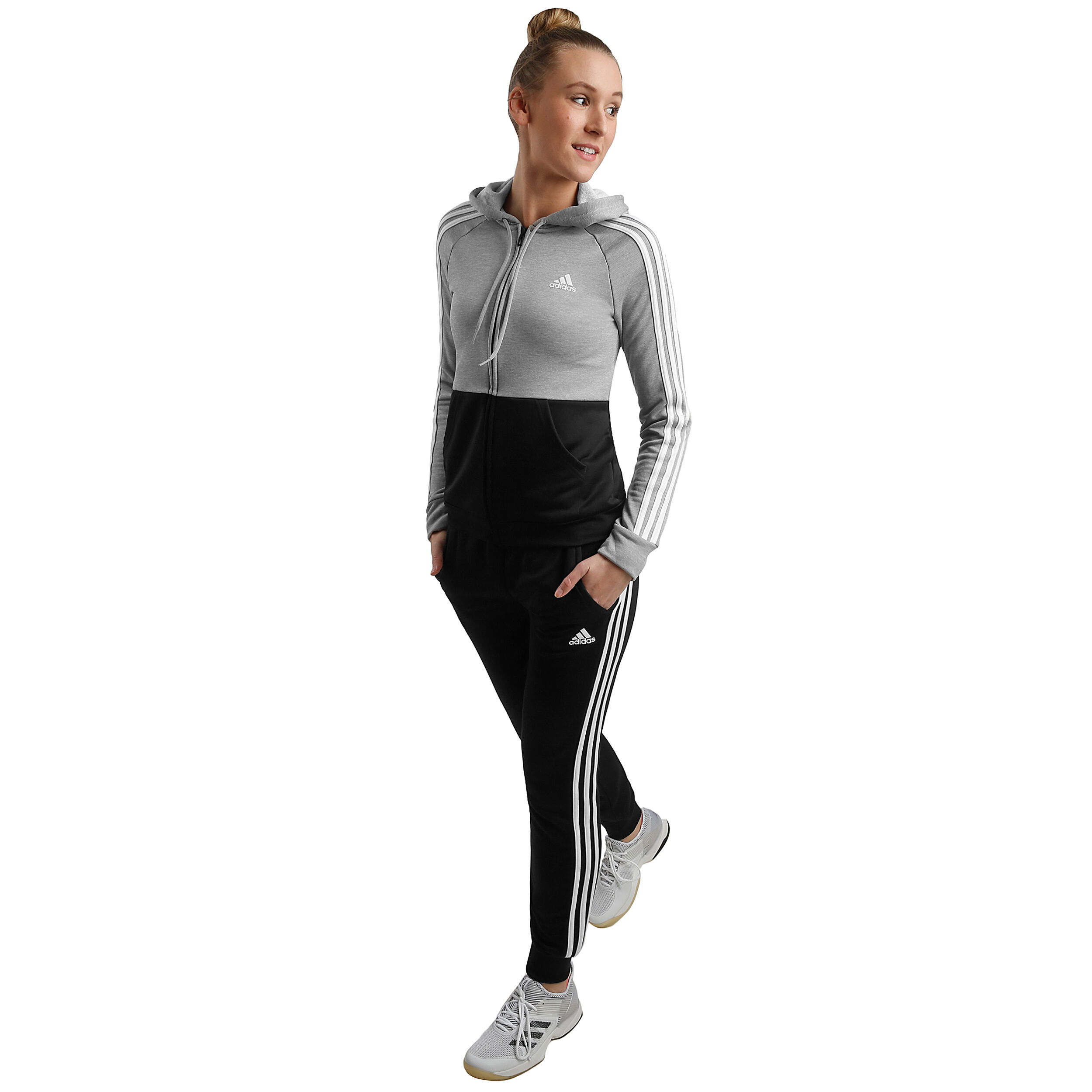 Buy adidas Game Time Tracksuit Women Grey Black online Tennis Point UK