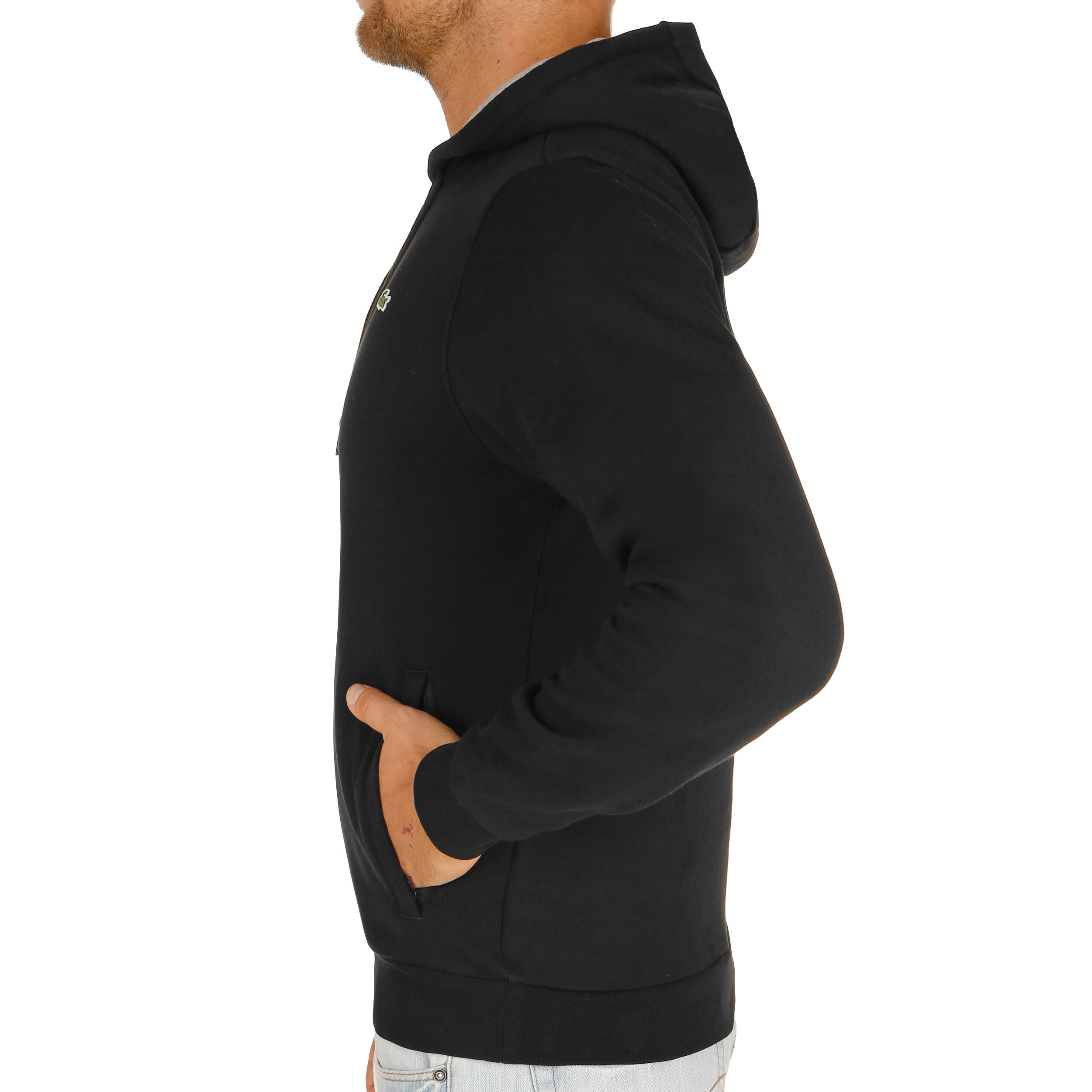 Buy Lacoste Hoody Men Black, Lightgrey online | Tennis Point UK
