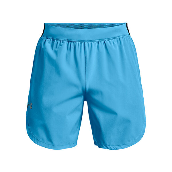 Stretch Woven Shorts Men Blue