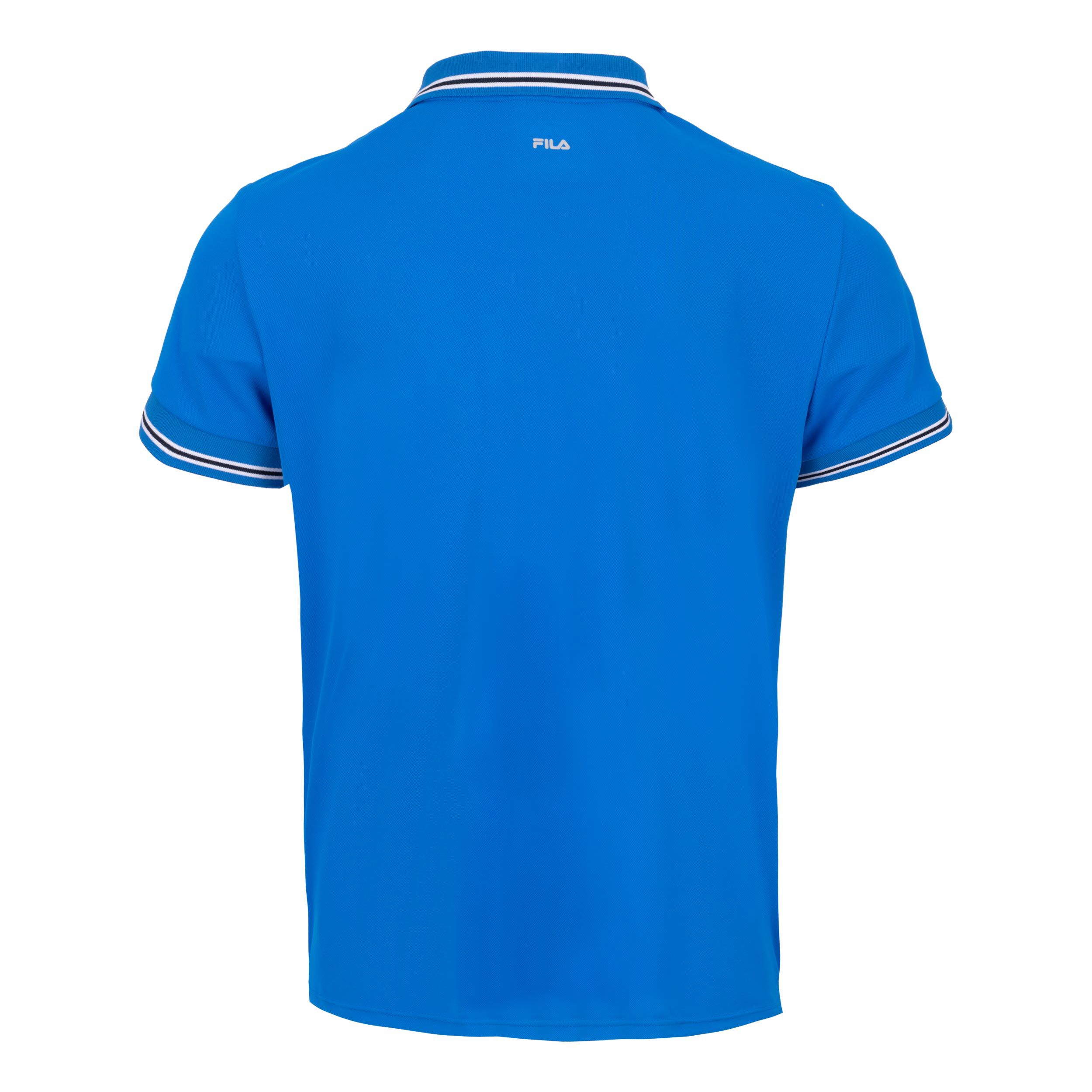 Buy Fila Piro Button Polo Men Blue White online Tennis Point UK