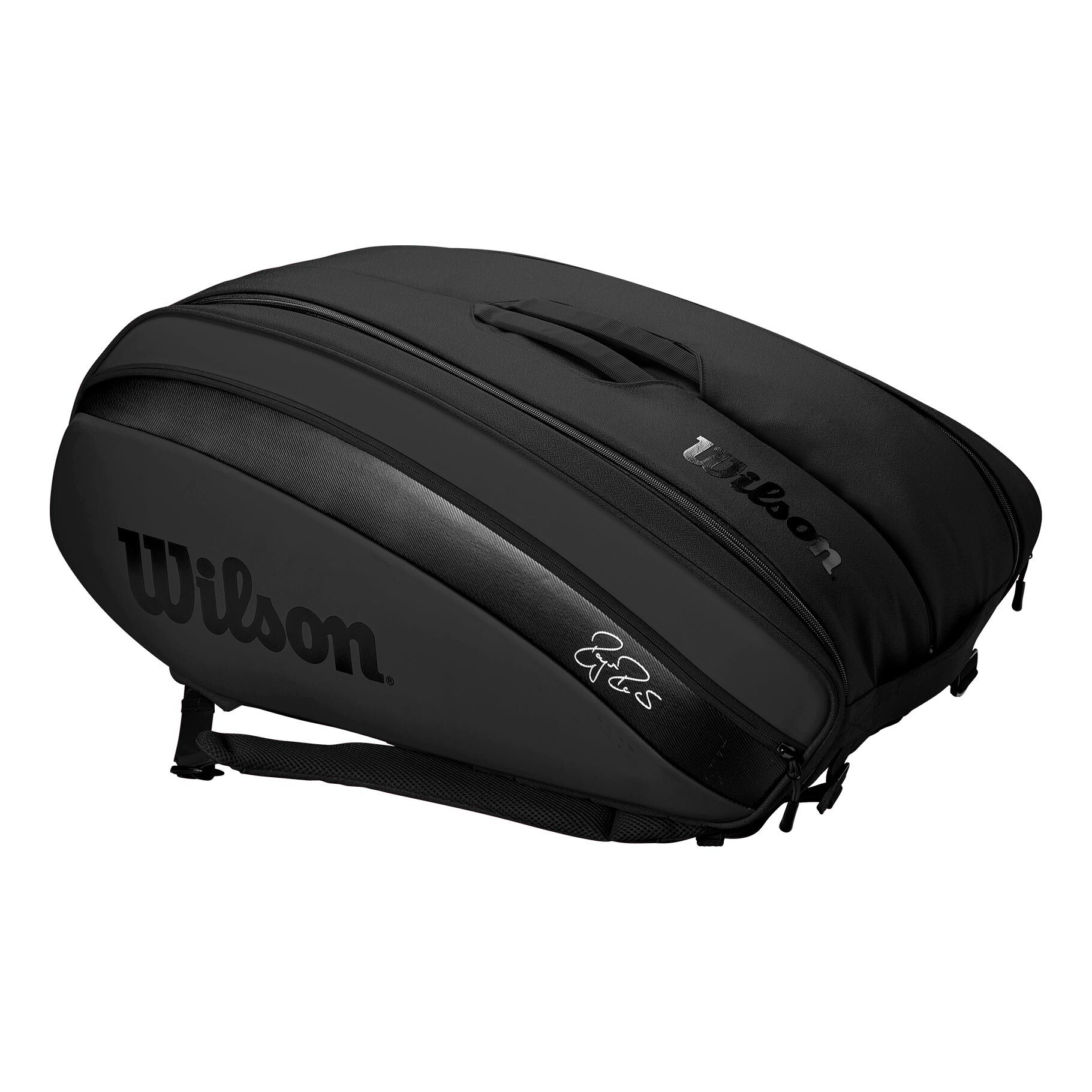 Federer DNA Racket Bag 12 Pack Black Schwarz Matt