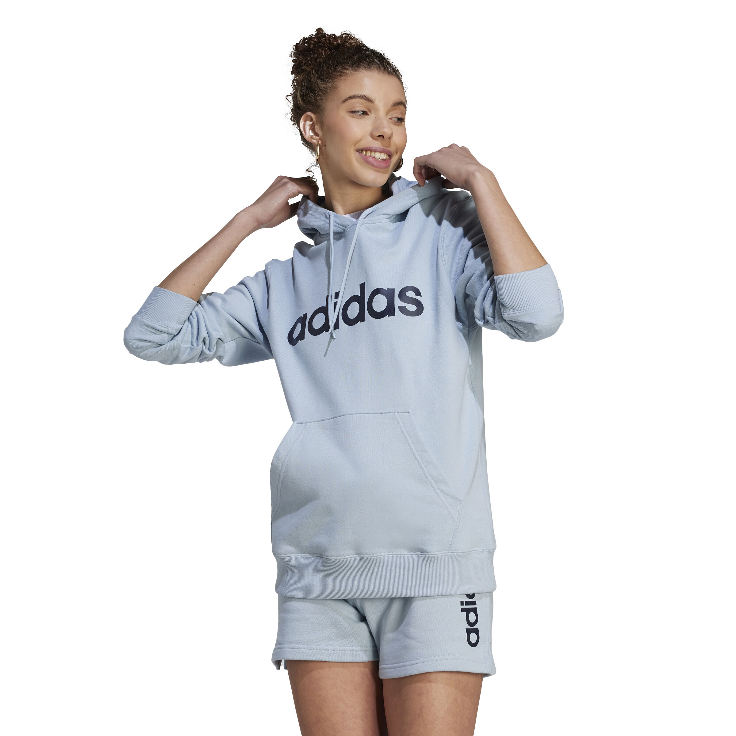 Adidas grey jumper womens hot sale