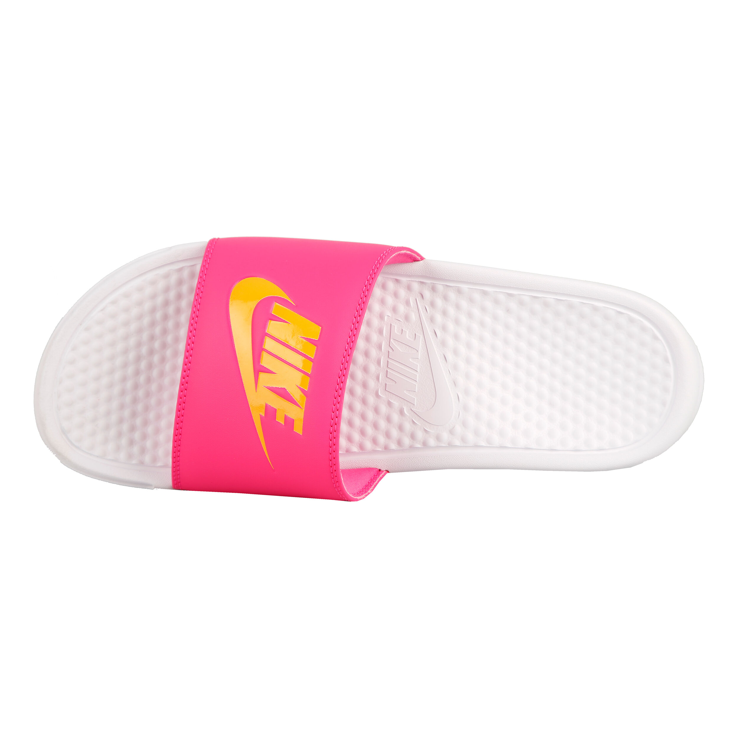 Benassi Just Do It Slippers Women White Pink