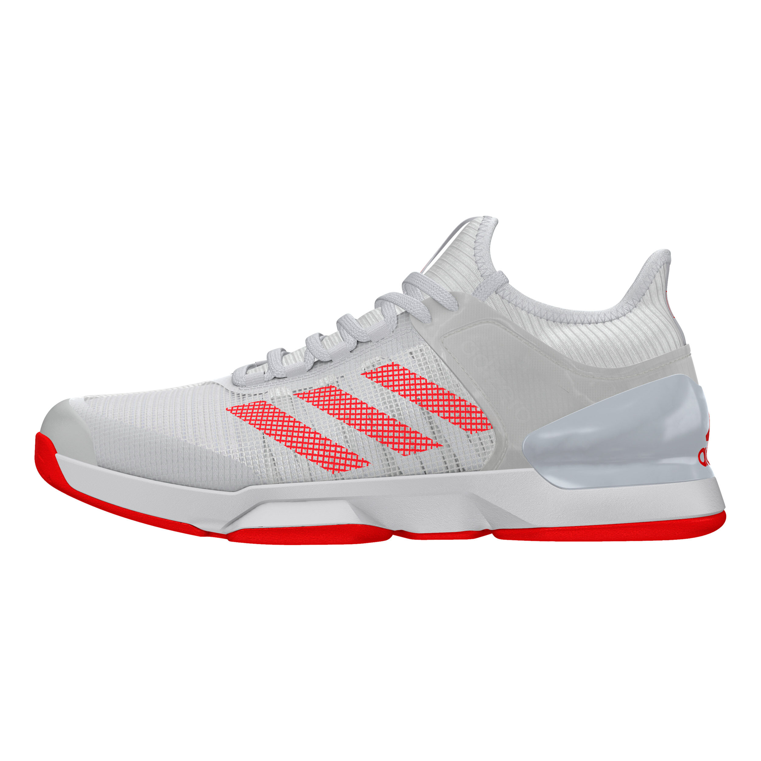 Men's adizero ubersonic 2 tennis hot sale shoes white and active red