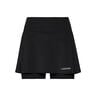 Club Basic Long Skirt Women-Black,Silver