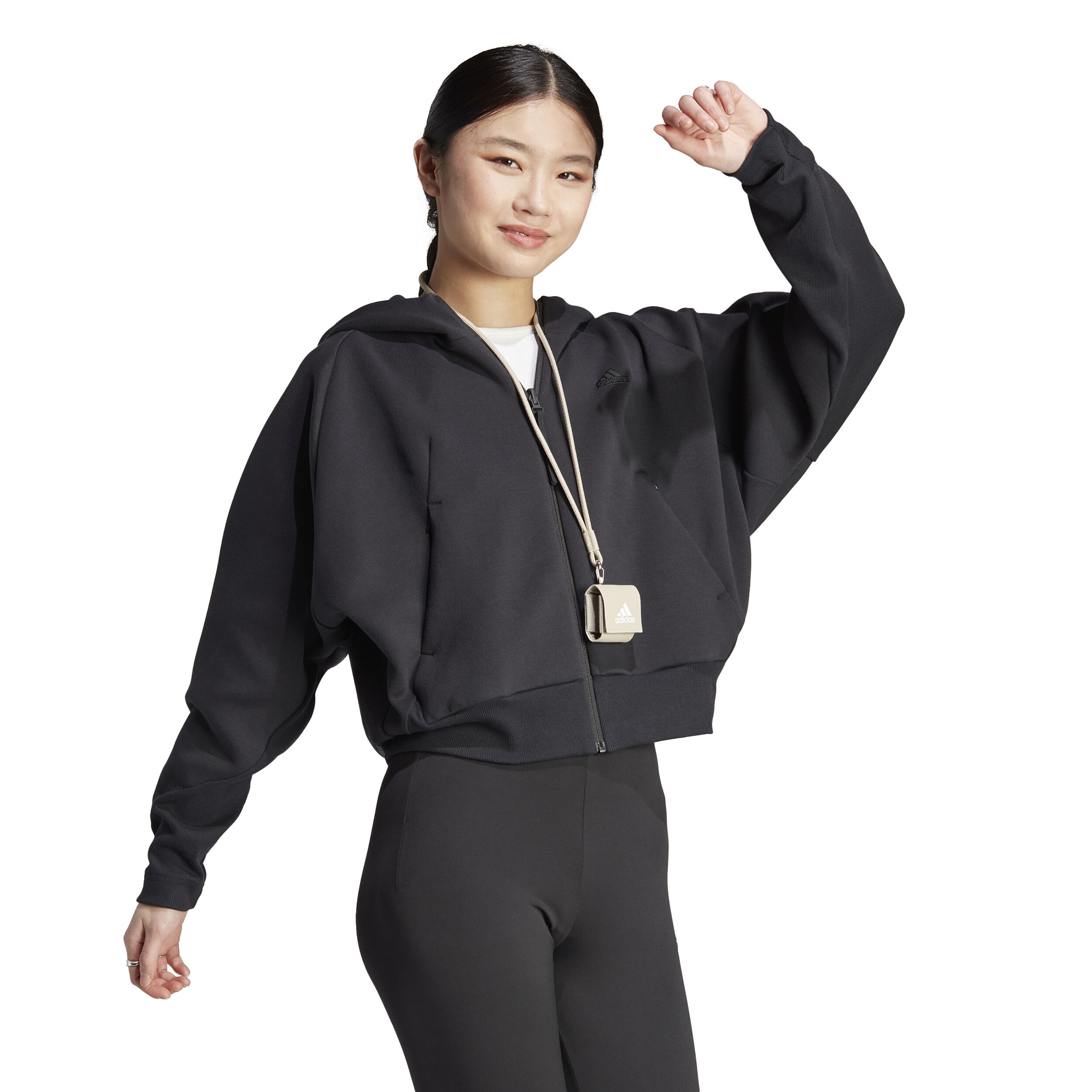 Adidas zone sale hoodie black