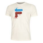 Fila Clothing Fila Nevio T-Shirt Men-Cream,Blue