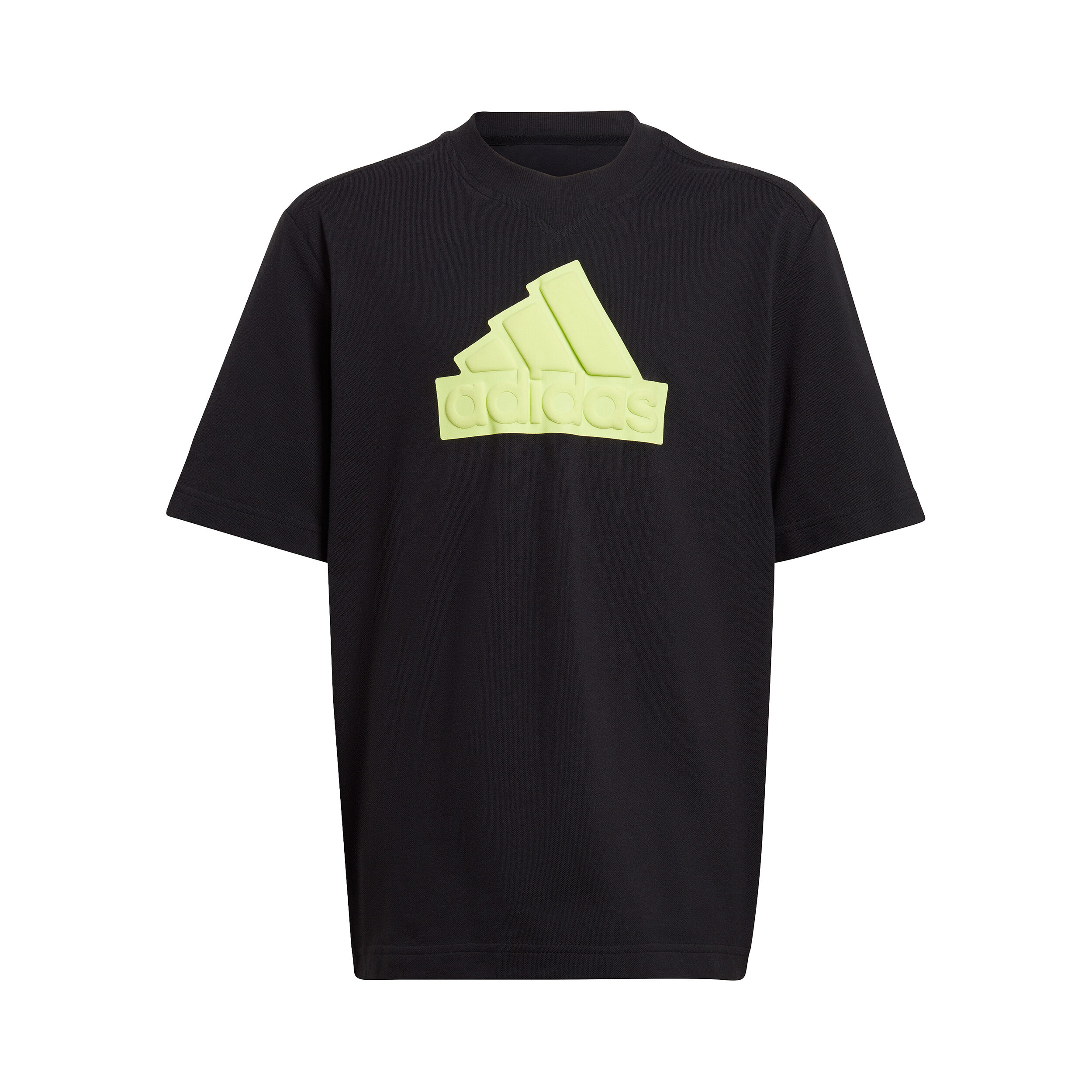 Buy adidas Future Icon Logo T Shirt Boys Black Lime online Tennis Point UK
