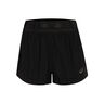 Metarun Split Running Shorts Women-Black