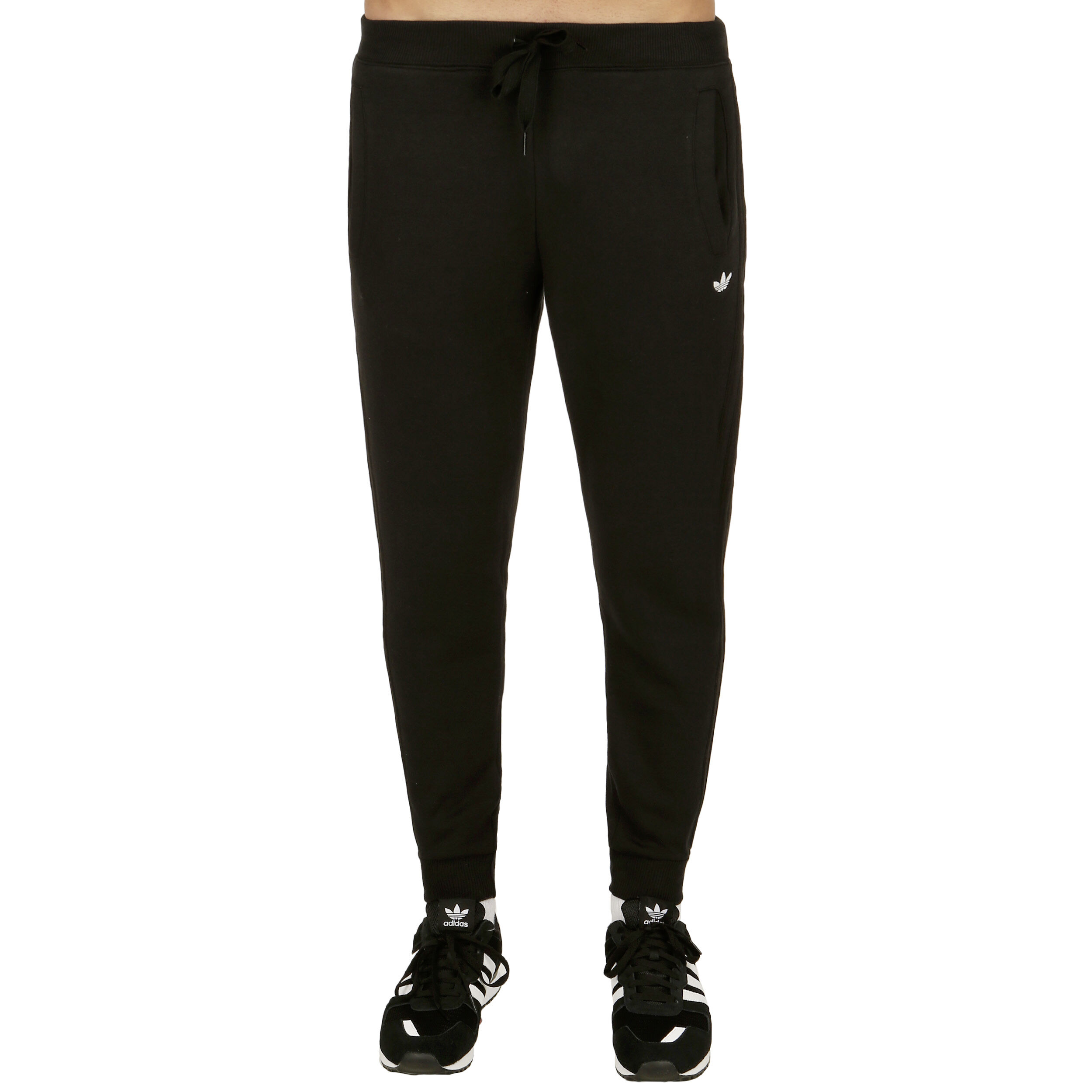 Classic Trefoil Cuffed Training Pants Men Black