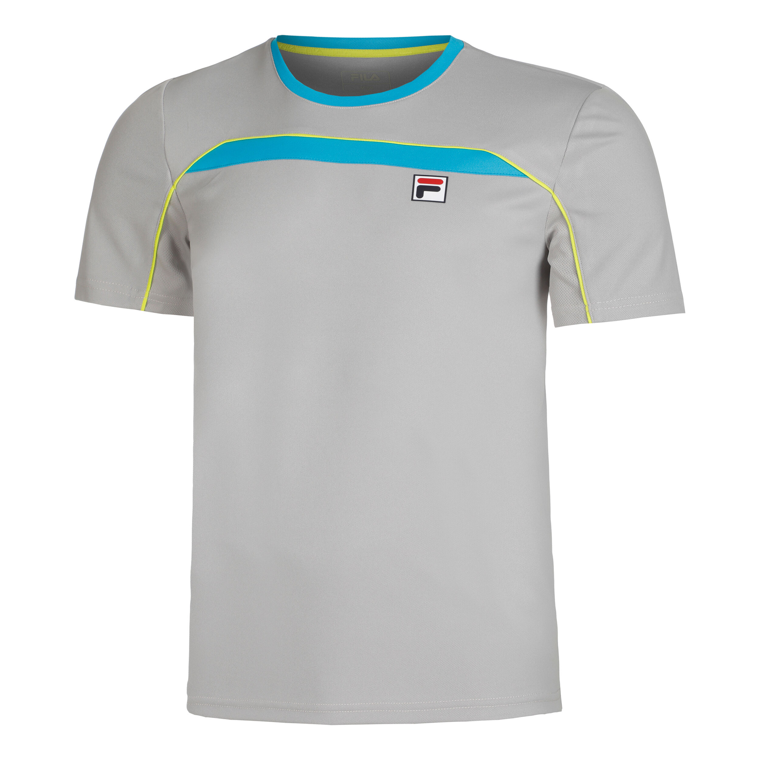 Buy Fila Asher T Shirt Men Silver Turquoise online Tennis Point UK