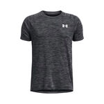 Under Armour Clothing Under Armour Tech Textured T-Shirt Boys-black, white
