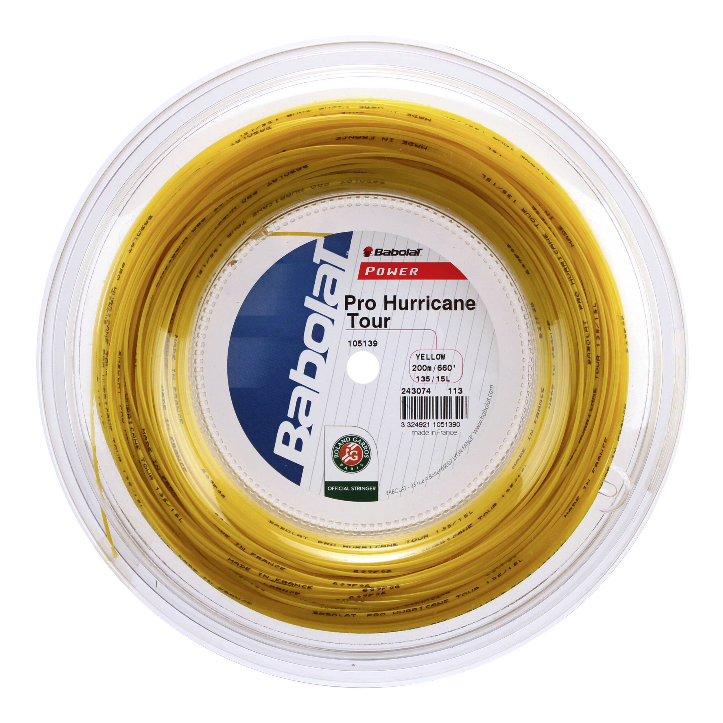 Pro Hurricane Tour String Reel 200m Yellow