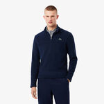 Lacoste Clothing Lacoste Polar Quarter Zip Training jacket Men - dark blue, 