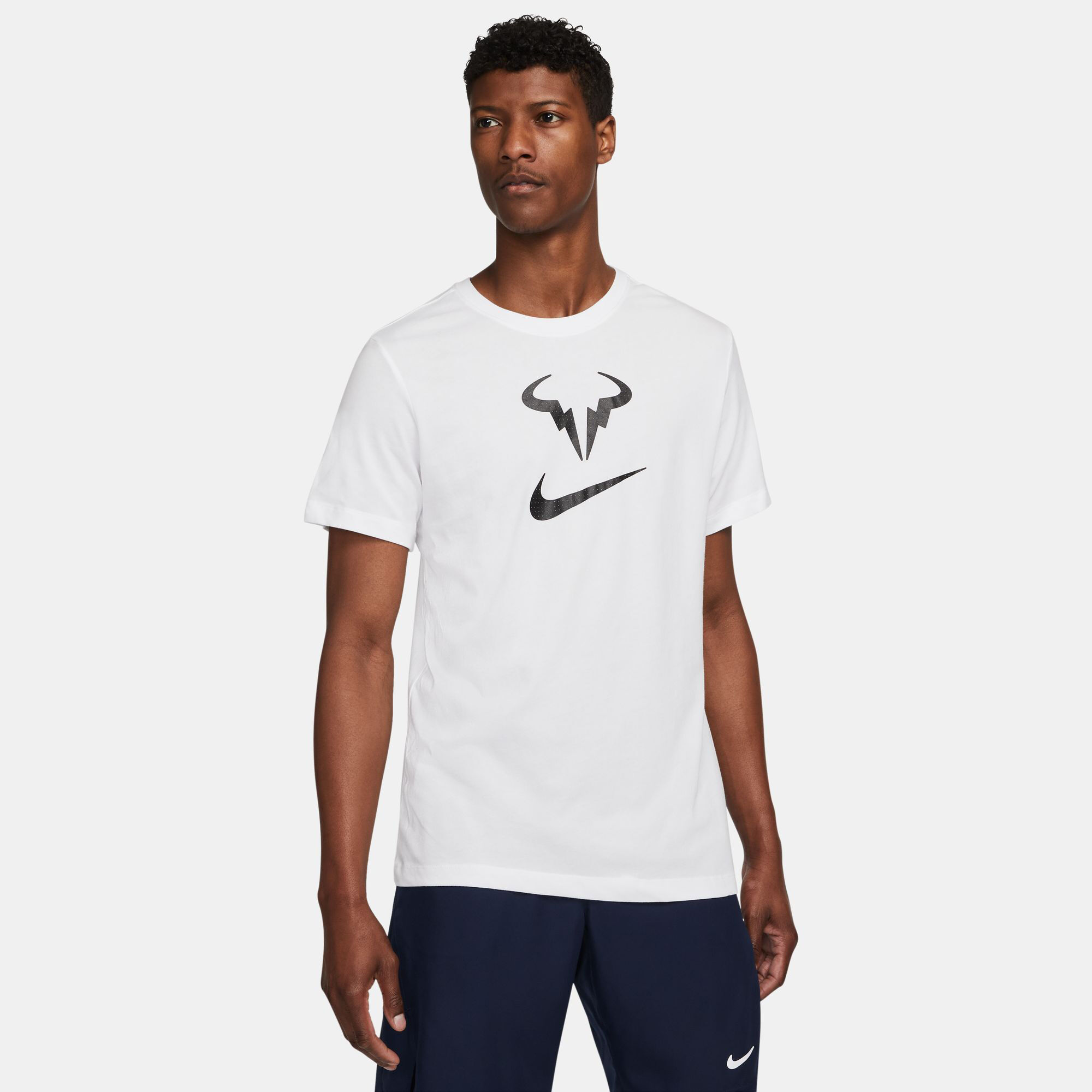 Buy Nike Rafael Nadal Court Dri Fit T Shirt Men White Black online Tennis Point UK