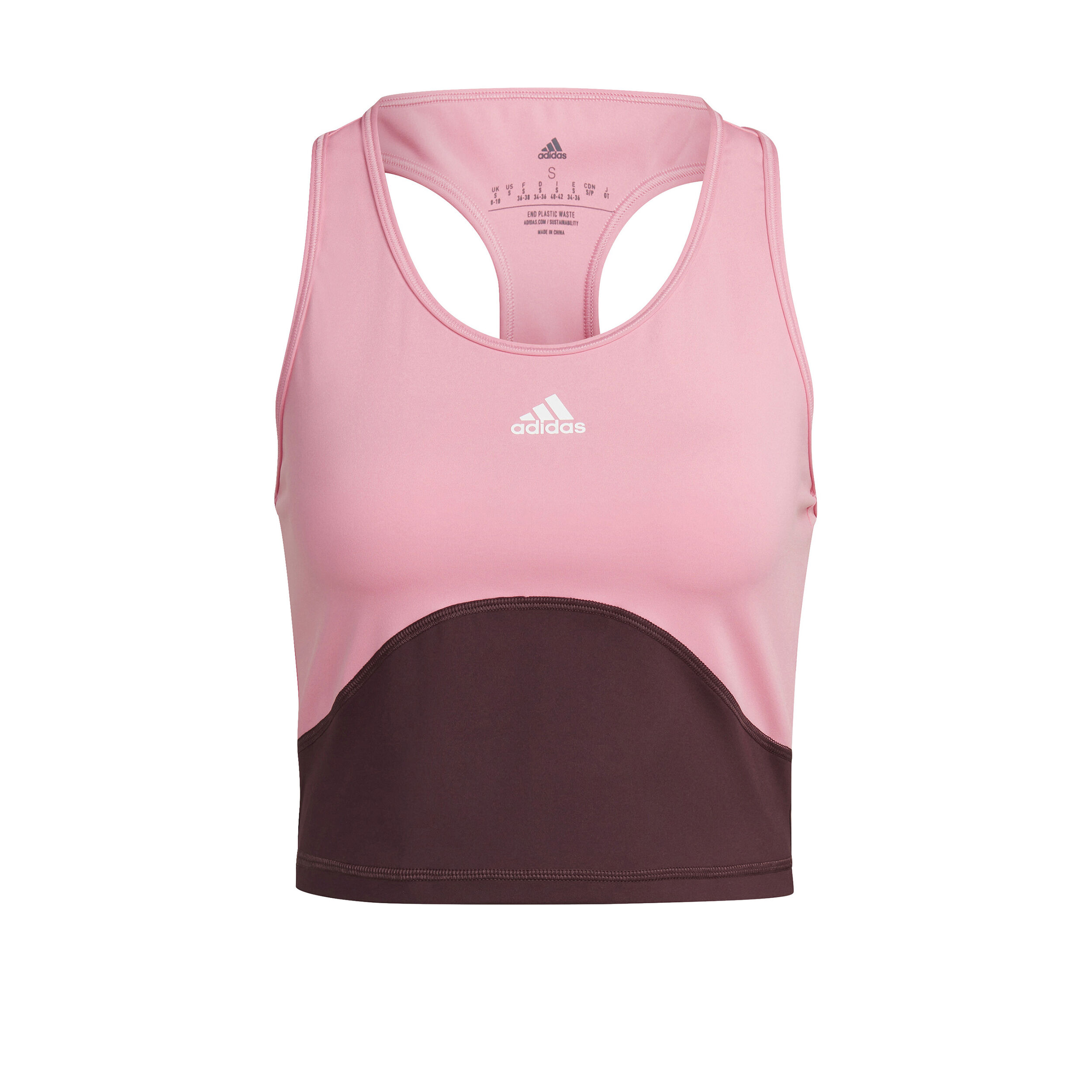 High Intensity Cropped Tank Top Women Pink
