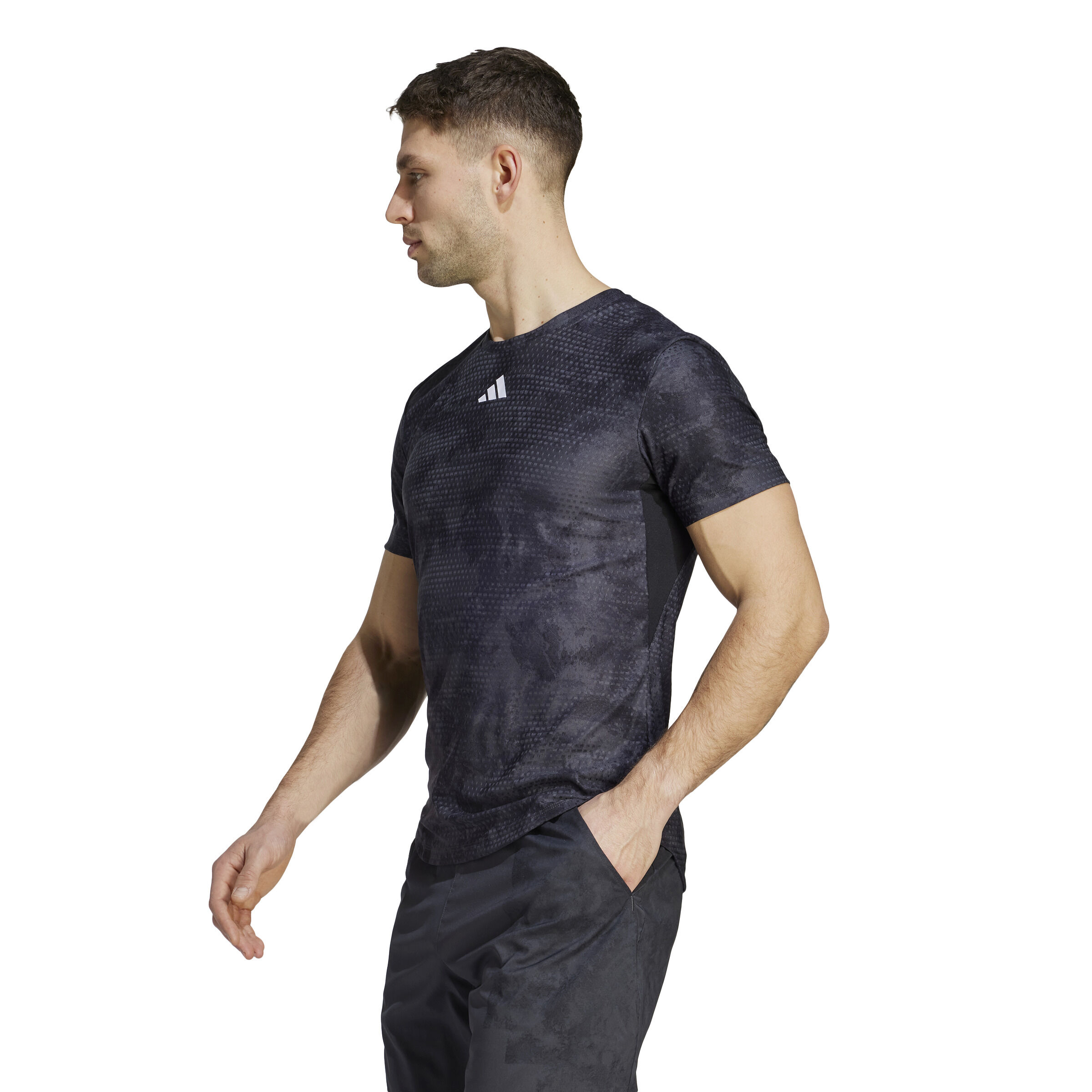 Buy adidas Paris Freelift T Shirt Men Dark Grey Black online