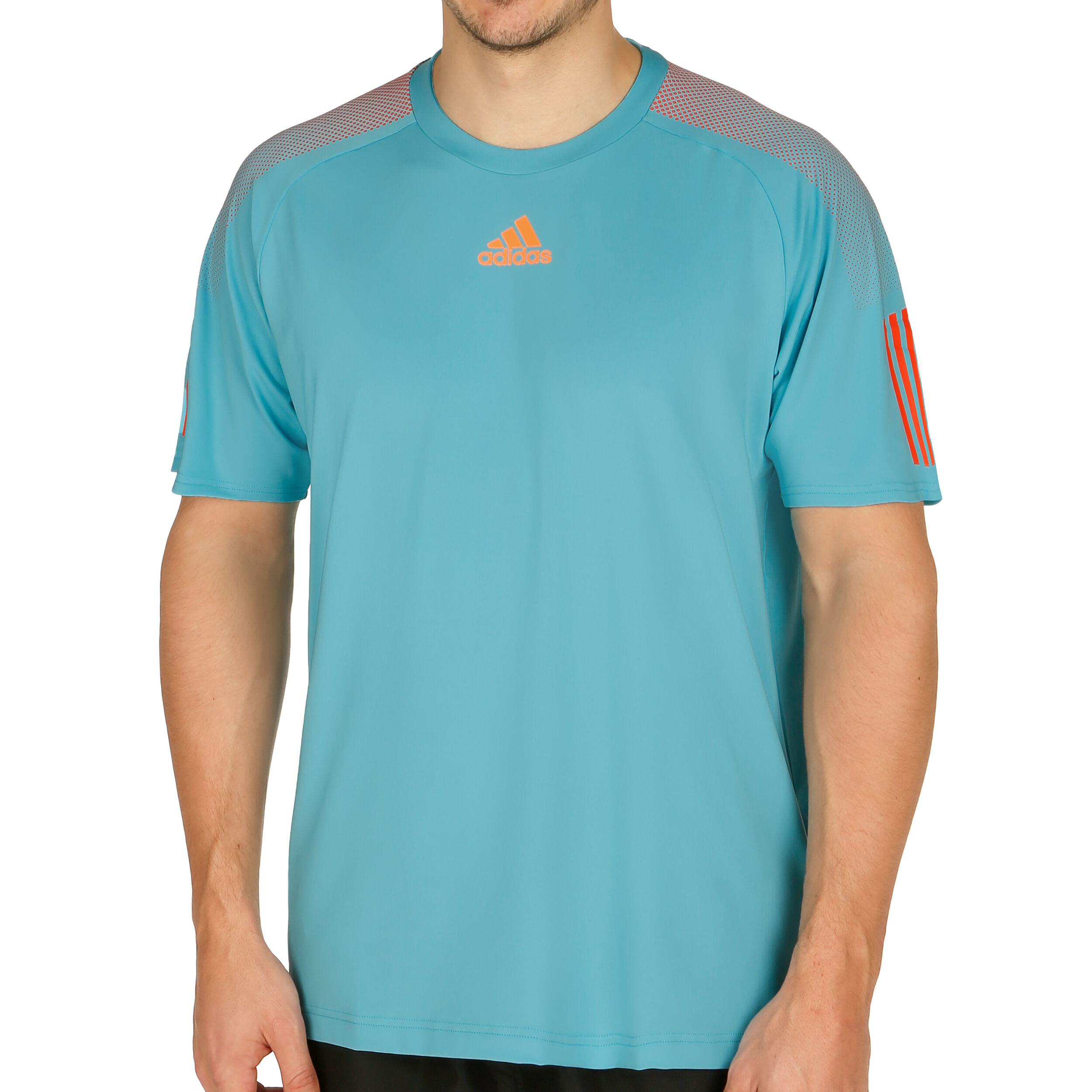 Barricade T Shirt Men Turquoise Orange