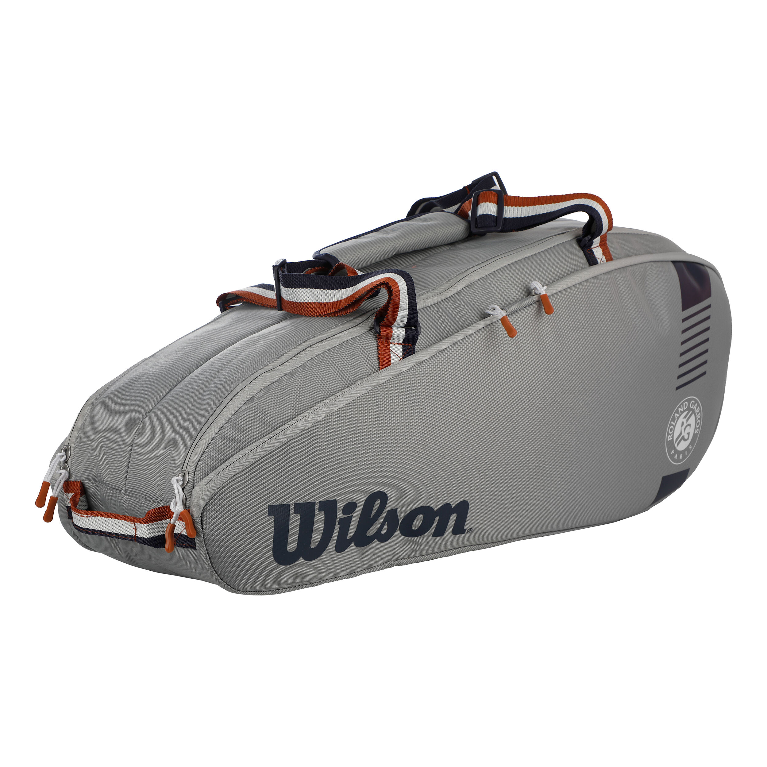 Roland Garros Team 2022 Racket Bag 6 Pack Grey Blue