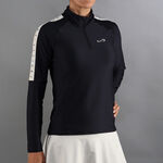 Endless Clothing Endless Kirsch Iconic Ii Long Sleeve Women-Black,Gold